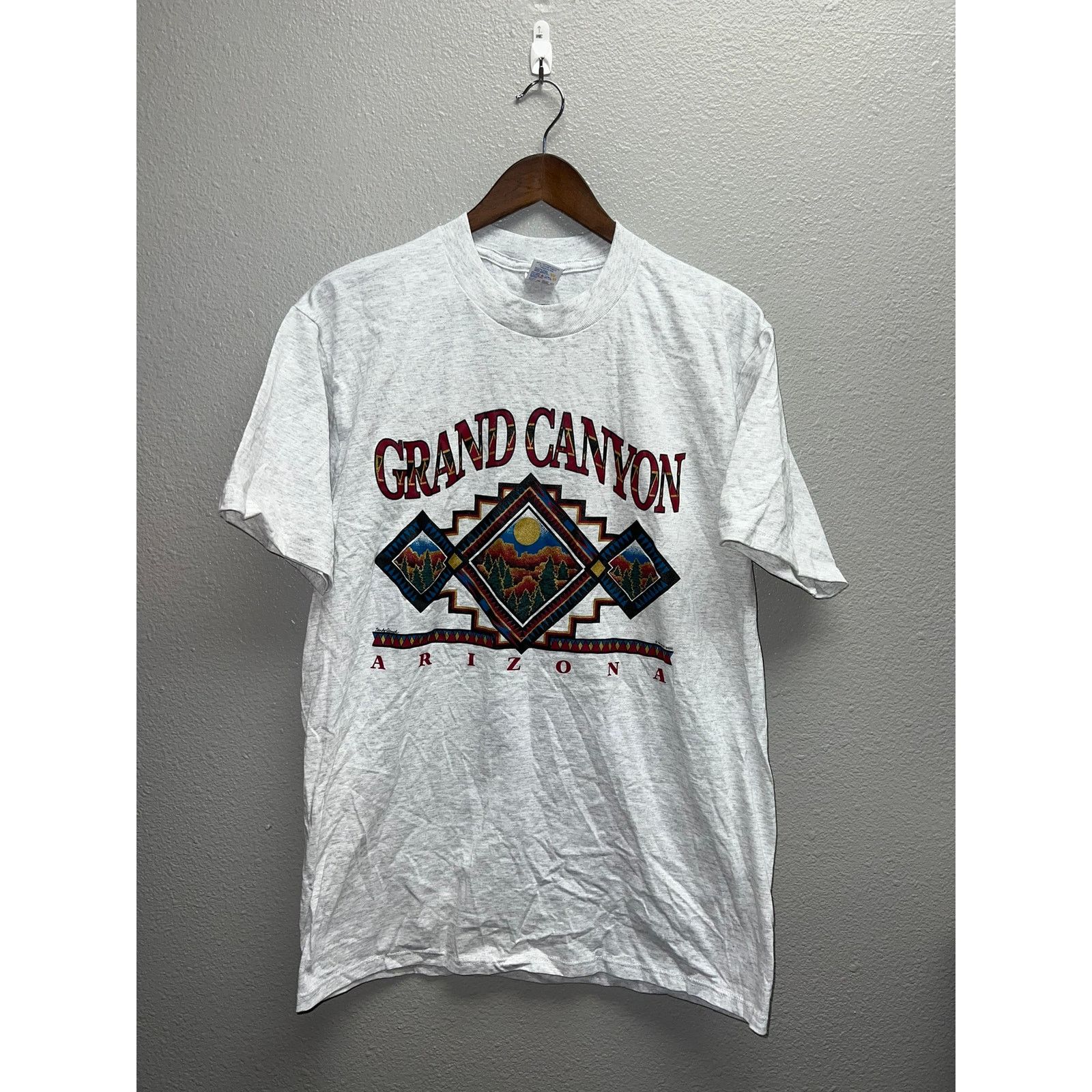 Jerzees Vintage Test Print Shirt Grand Canyon Teton Moose 90s Large Size US L / EU 52-54 / 3 - 1 Thumbnail