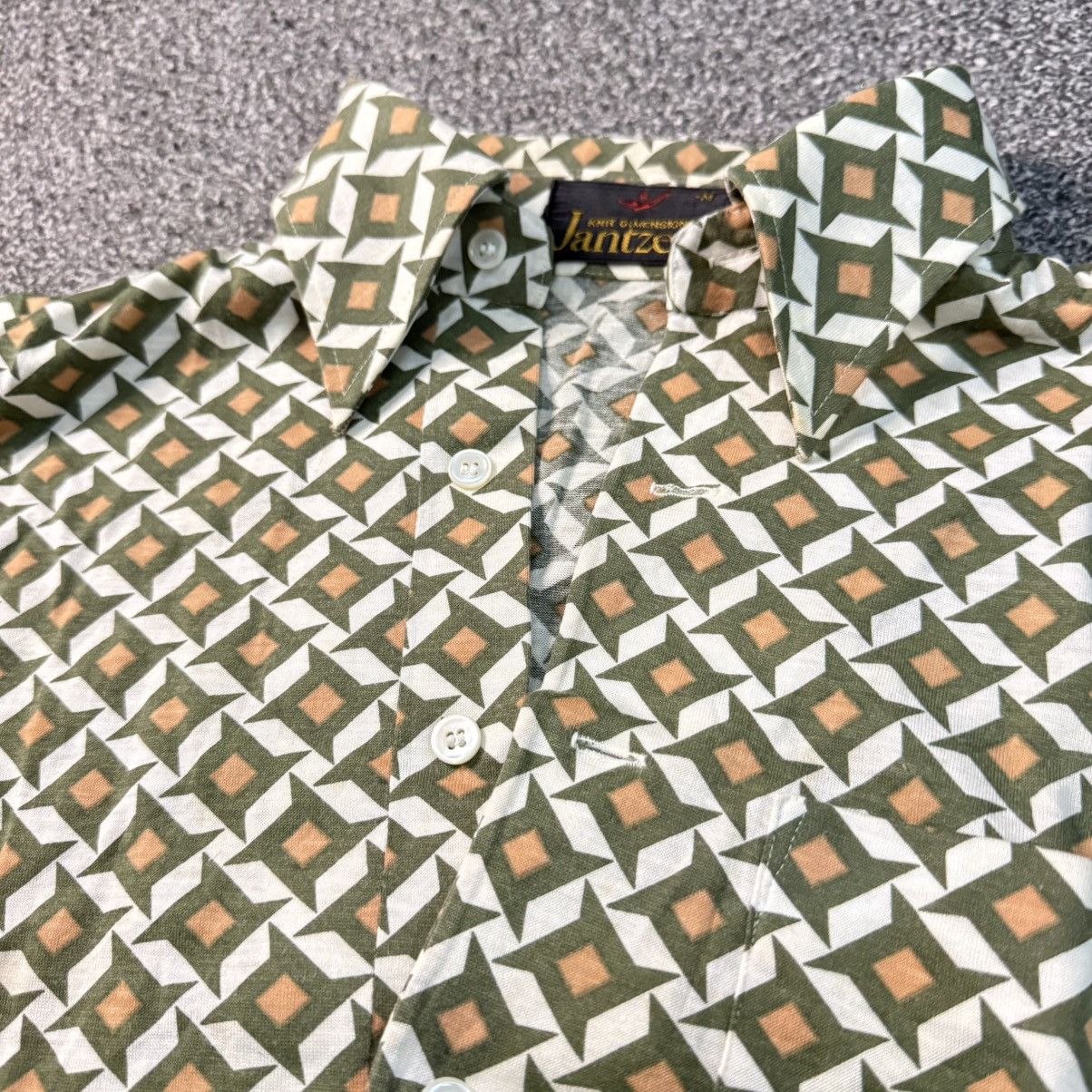 Jantzen Rare Vintage 60s Jantzen button-up patterned geometric Size US M / EU 48-50 / 2 - 11 Thumbnail