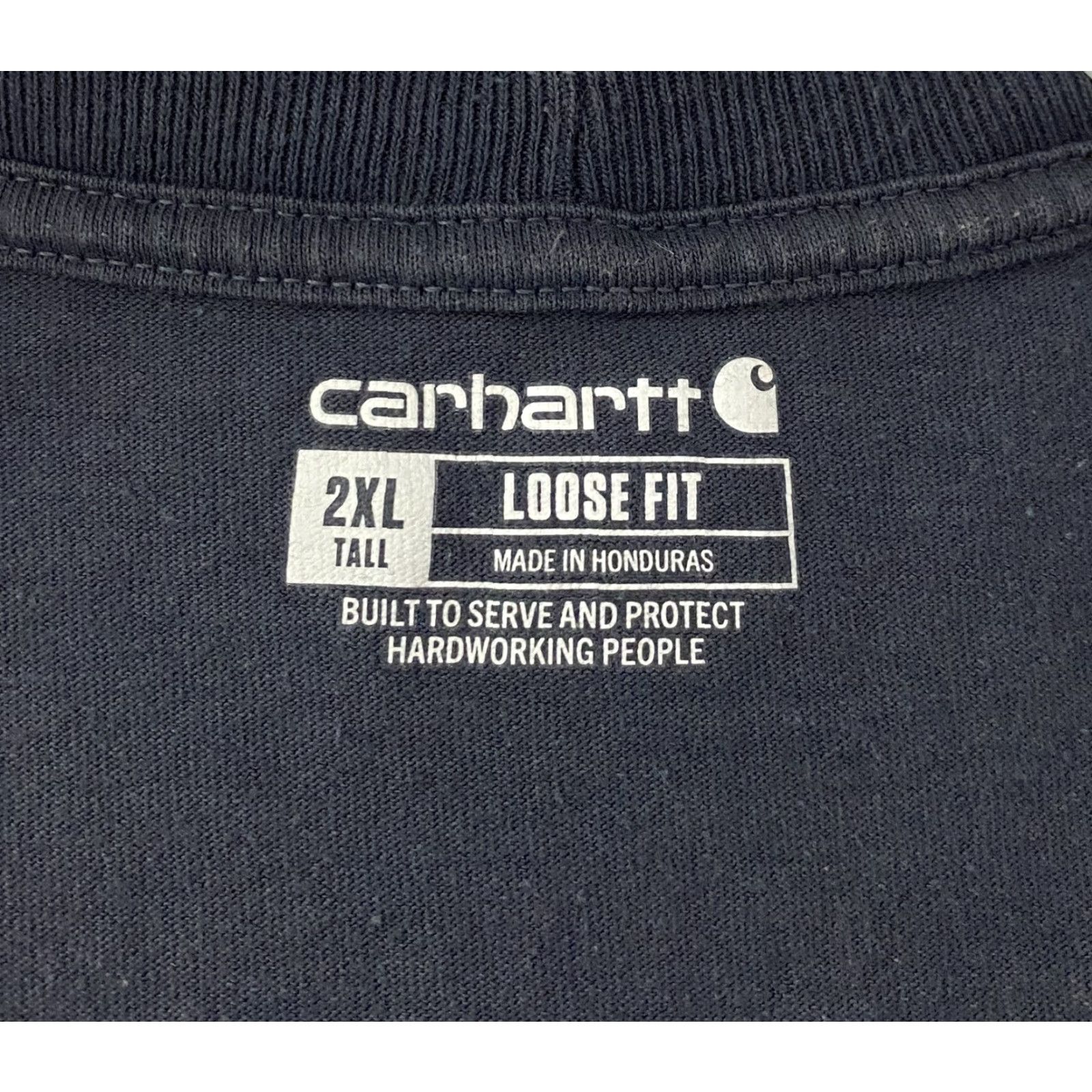 Carhartt Carhartt Shirt Mens 2XL Tall Blue Loose Fit Pocket Workwear Tee K87 BLS Cotton Size US XXL / EU 58 / 5 - 7 Thumbnail