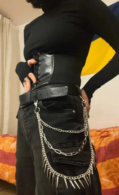 Other Unisex Layered Pants Chain Punk Accessories Size ONE SIZE - 4 Thumbnail