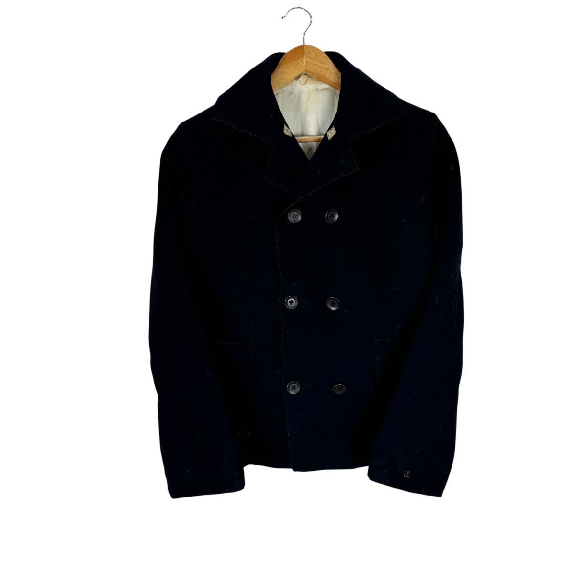 45rpm ☀️45 RPM JAPAN DOUBLE BREASTED WOOL PEACOAT JACKET Size L / US 10 / IT 46 - 3 Thumbnail
