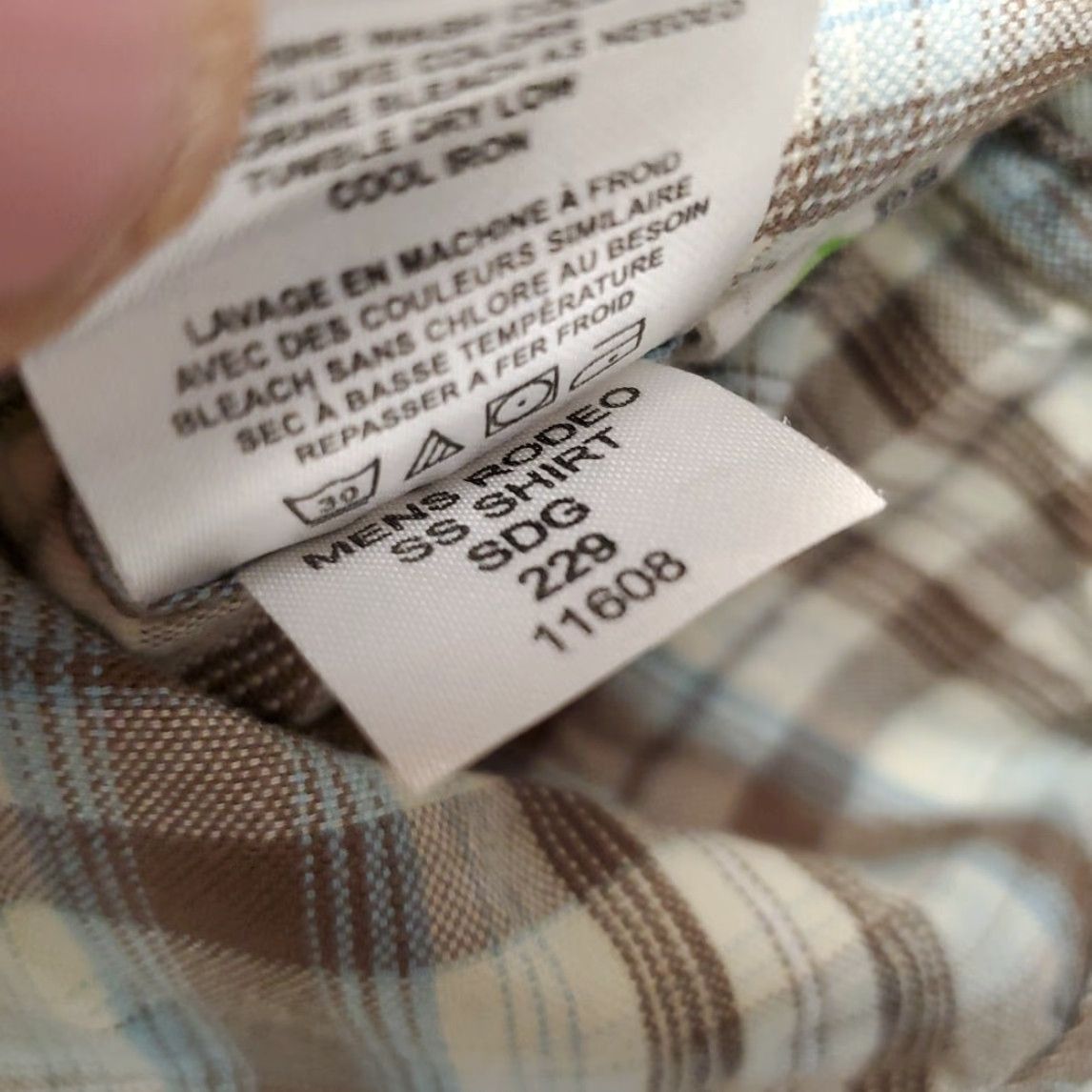 Mountain Khakis VINTAGE Mountain Khakis Shirt Mens M Brown Plaid Rodeo Pearl Snap Button Short Sleeve Size US M / EU 48-50 / 2 - 5 Thumbnail