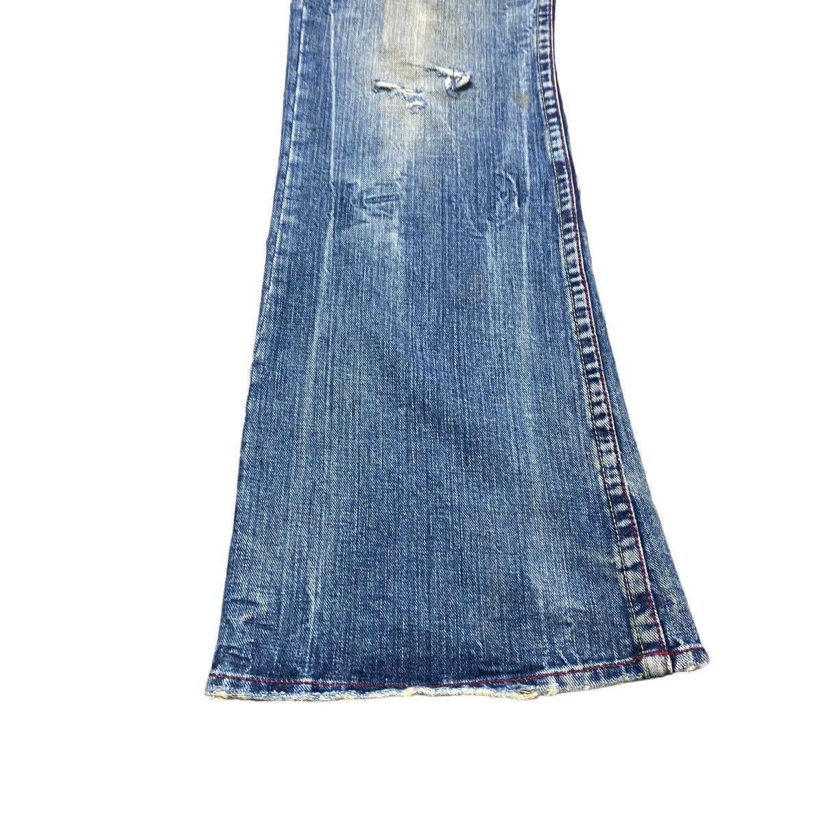 Japanese Brand Ozz-First Pinball Mudwash Denim Flare Jeans Size US 33 - 9 Thumbnail