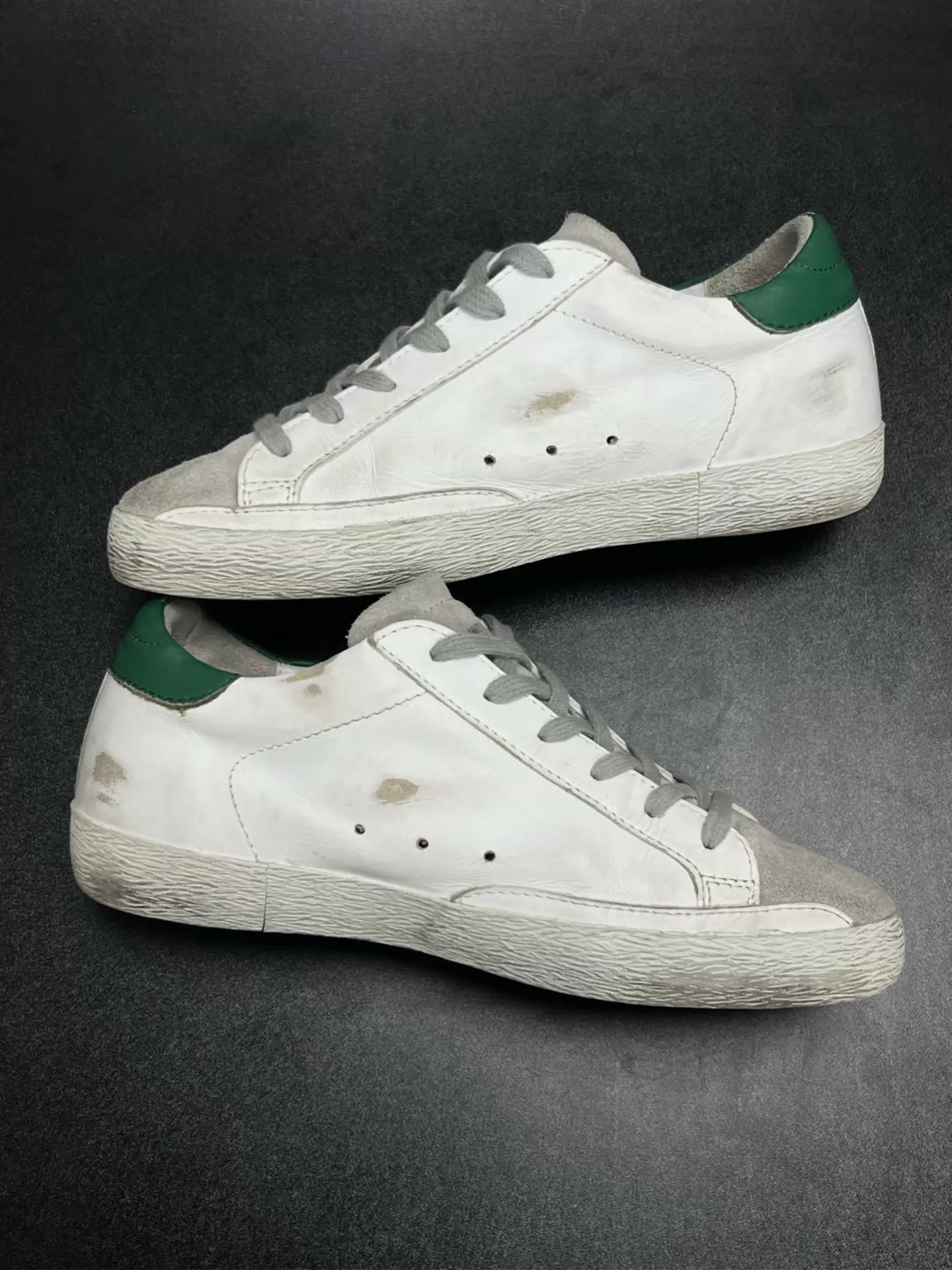 Golden Goose Golden Goose GGDB White Green Low-Top 36EU 1x Distressed Size US 5.5 / IT 35.5 - 6 Thumbnail