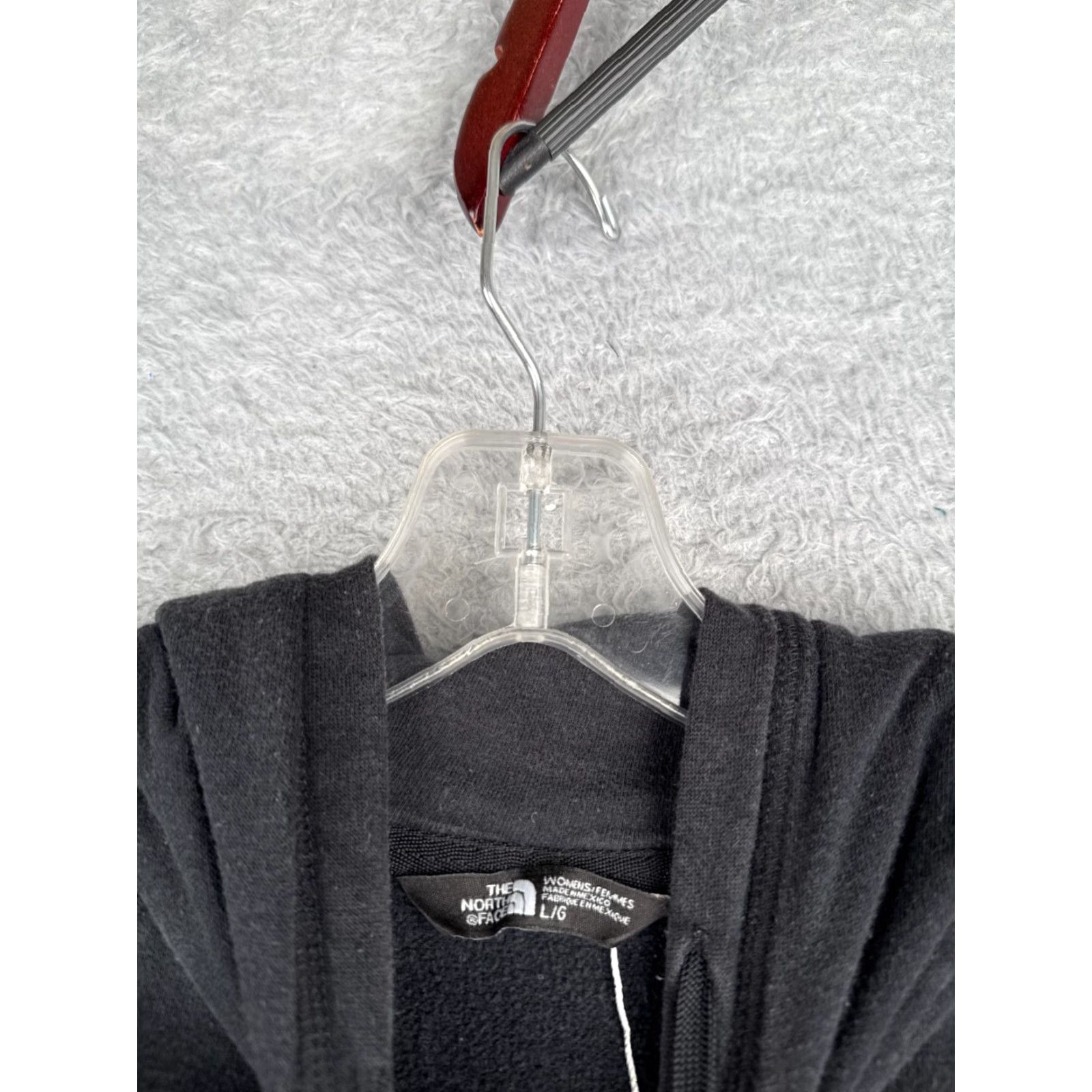 The North Face The North Face Hoodie Womens L Black Pullover Jersey Cotton Blend Logo Size L / US 10 / IT 46 - 7 Thumbnail