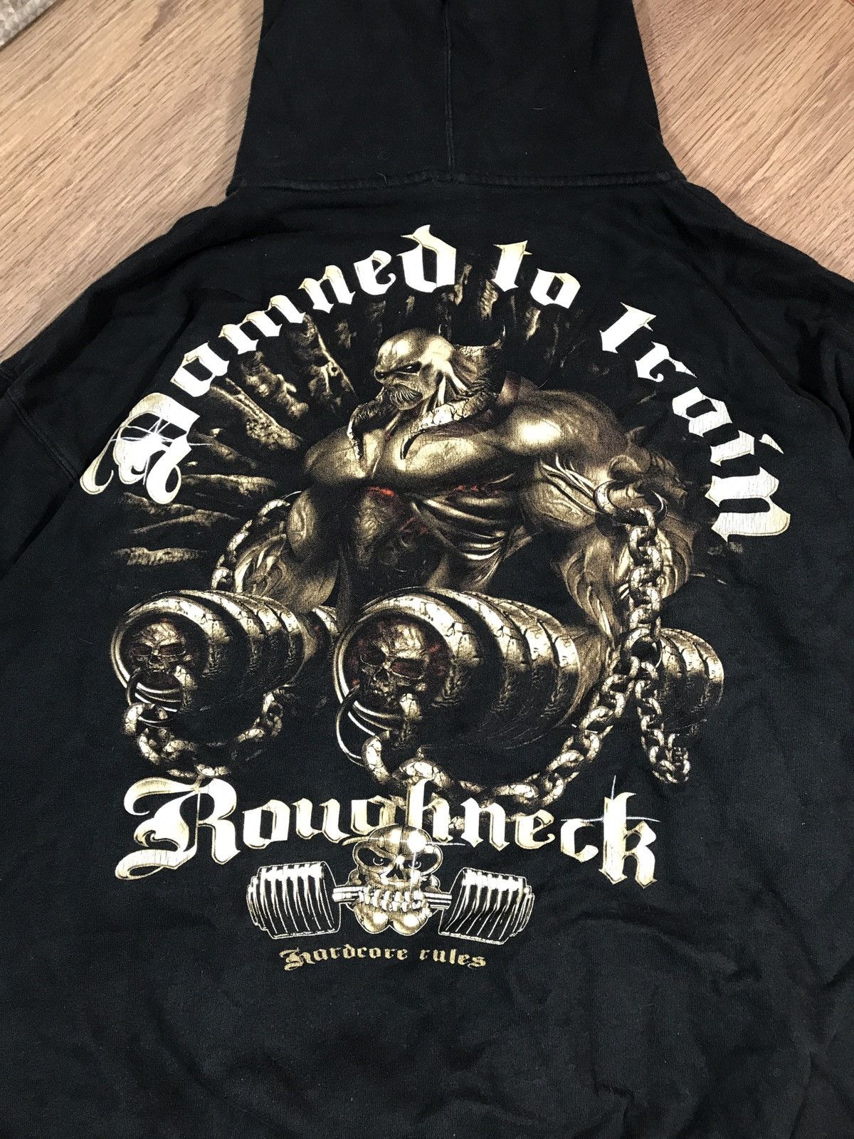 Vintage Vintage Zip Up Hoodie Damned To Train Size US XXL / EU 58 / 5 - 12 Thumbnail