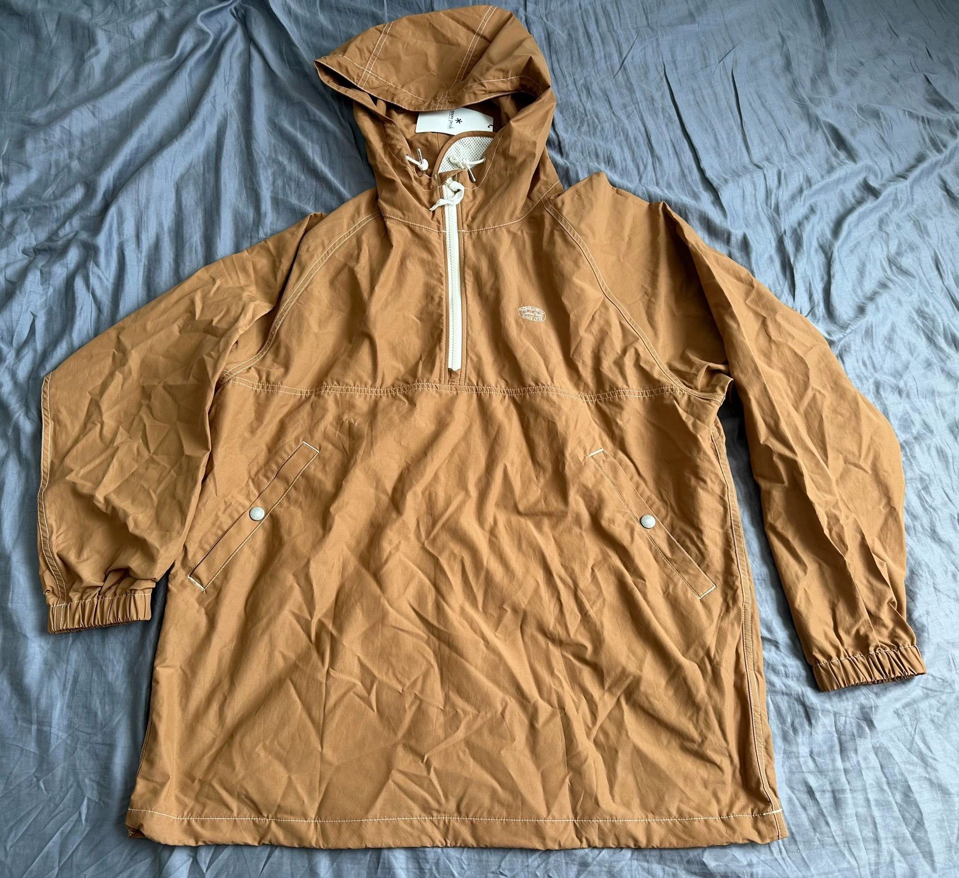 Snow Peak SNOW PEAK LM 23SS Half-Zip Hooded Jacket Khaki L Size US L / EU 52-54 / 3 - 1 Thumbnail