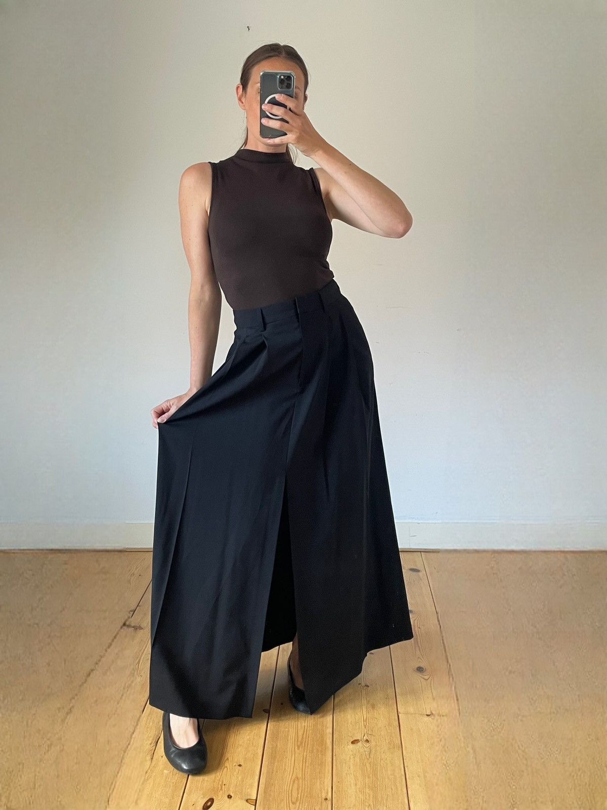 Other Erika Cavallini Pleated Wool Maxi Skirt 36 S RRP €652 Size 27" / US 4 / IT 40 - 3 Thumbnail