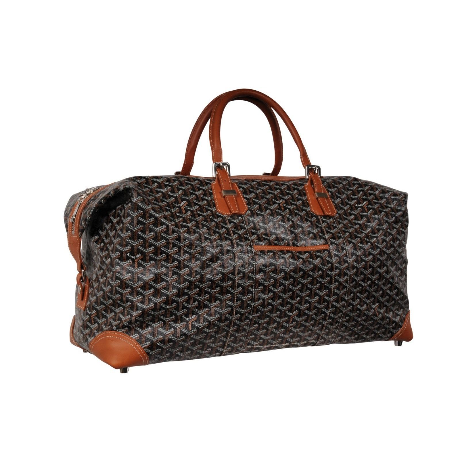 Goyard Boeing 55 Duffle Bag Brown Black Travel Carry On Week Size ONE SIZE - 3 Thumbnail