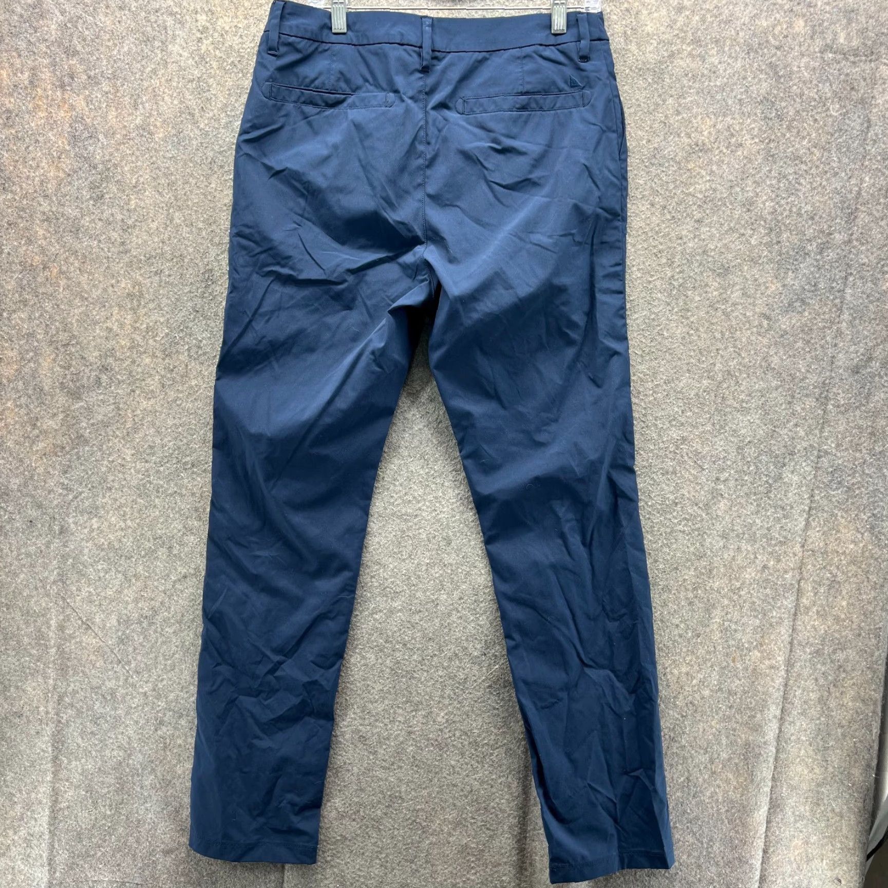 UNTUCKit UNTUCKit Pants Men 36x34 Adult Blue Straight Chino Flat Polyester Trousers Knit Pants Jeans Dress Flat Front Button Pockets Regular Rise Mid Size US 36 / EU 52 - 2 Thumbnail