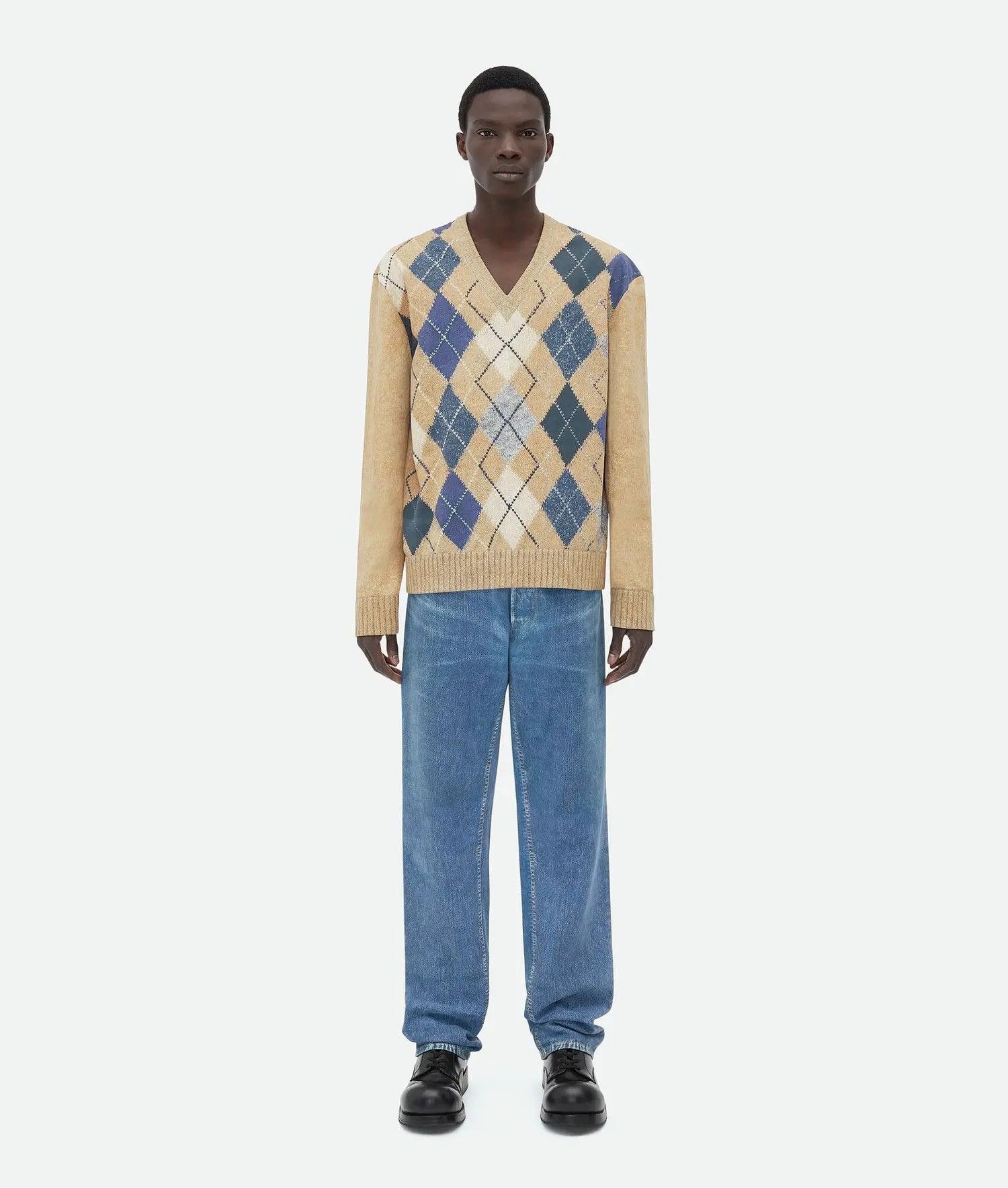 Bottega Veneta o1w1db10525 Printed Leather Jumper in Multicolor Size US XXS / EU 40 - 1 Thumbnail