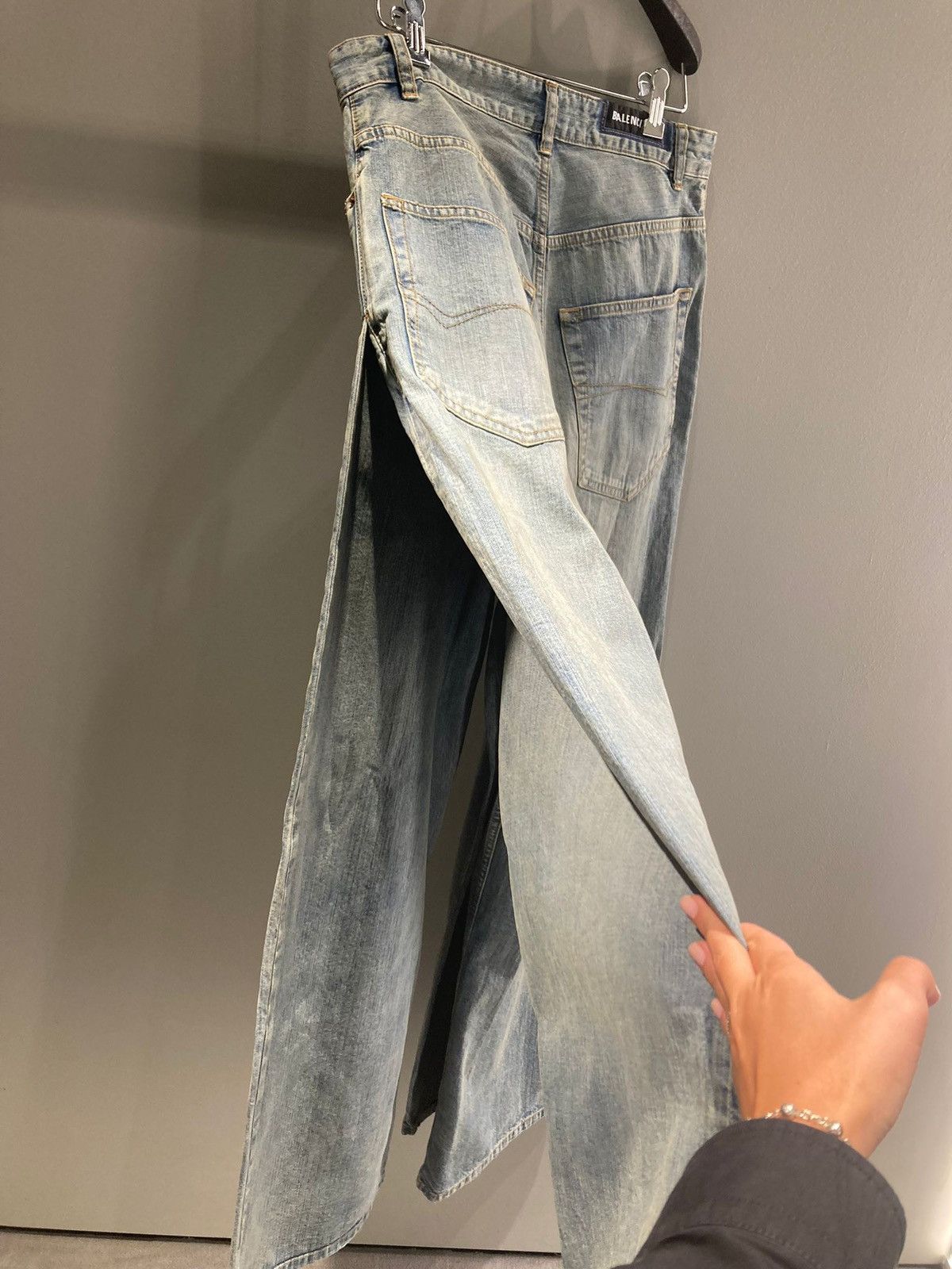 Balenciaga Double Front Pants in Light Blue Size US 32 / EU 48 - 4 Thumbnail