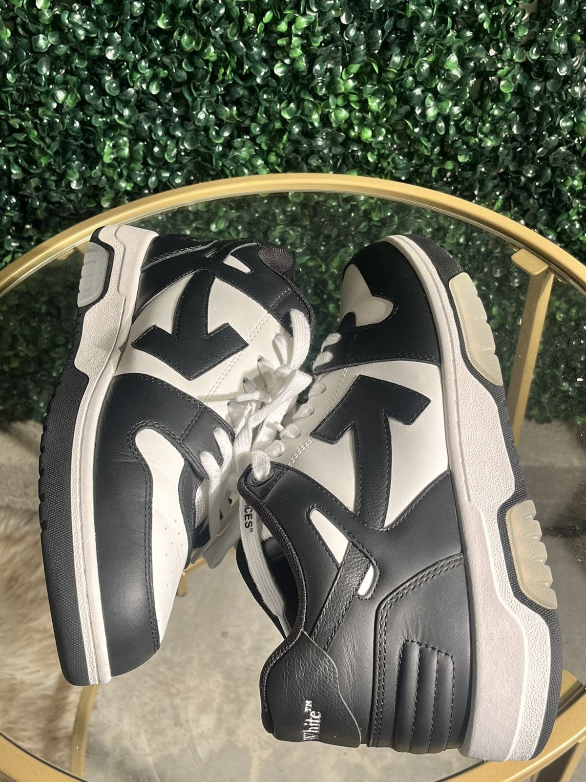 Off-White Out of Office Leather Sneakers – White/Black – EU 44 / US 11 Size US 11 / EU 44 - 6 Thumbnail