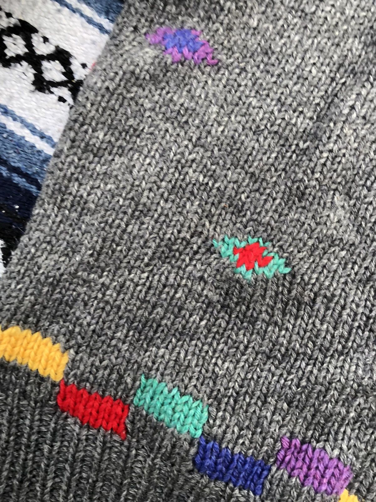 Handmade × Vintage Vintage thunderbird aztec Shetland Wool Shawl Sweater Size US S / EU 44-46 / 1 - 3 Thumbnail