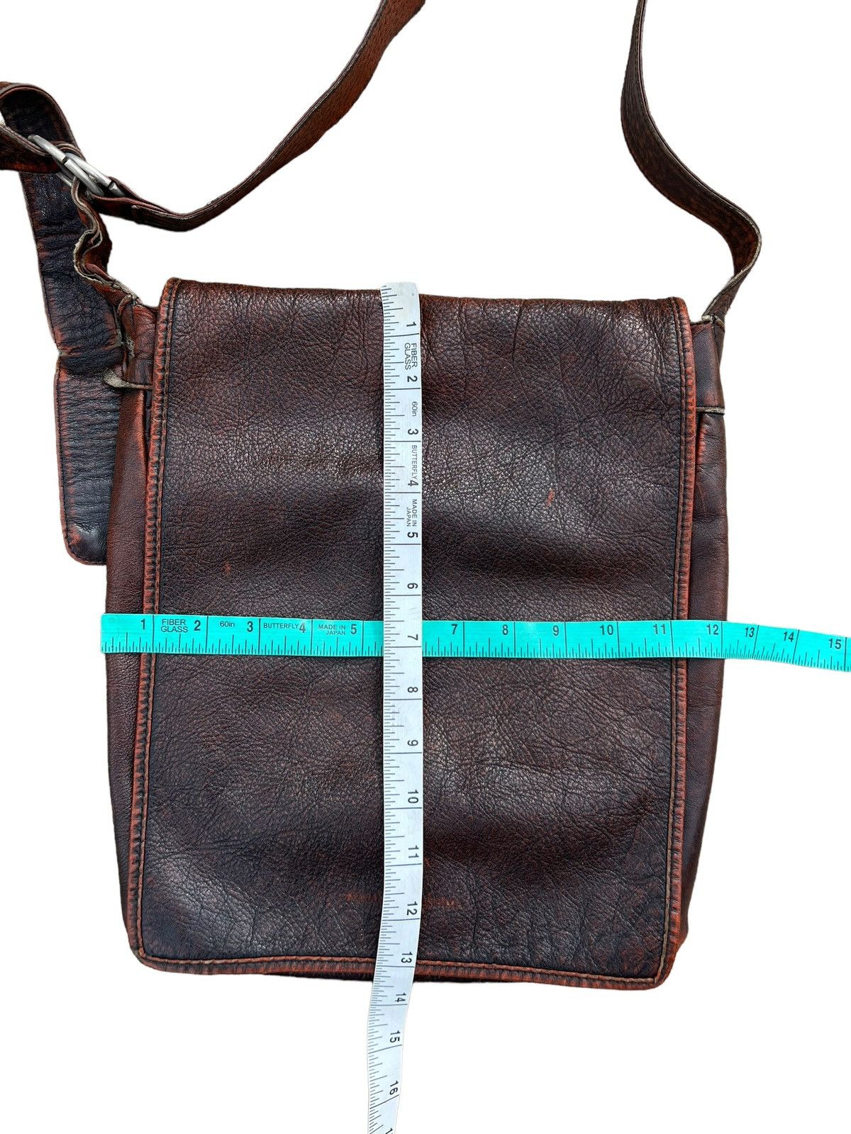 Leather VTG Masaki matsushima Paris Rips Distress Patina Leather Bag Size ONE SIZE - 25 Thumbnail