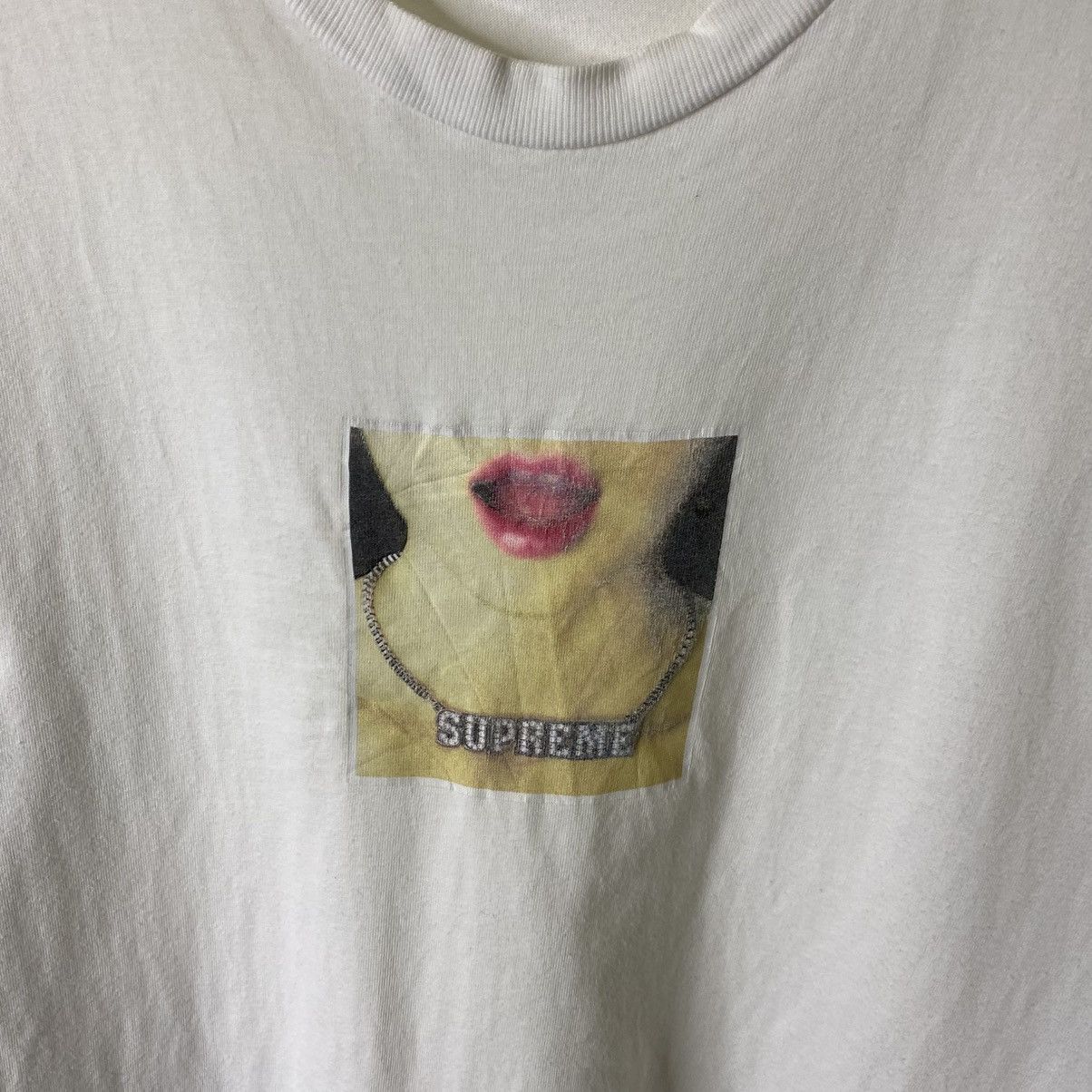 Supreme Supreme Necklace White T Shirt Size US L / EU 52-54 / 3 - 2 Thumbnail
