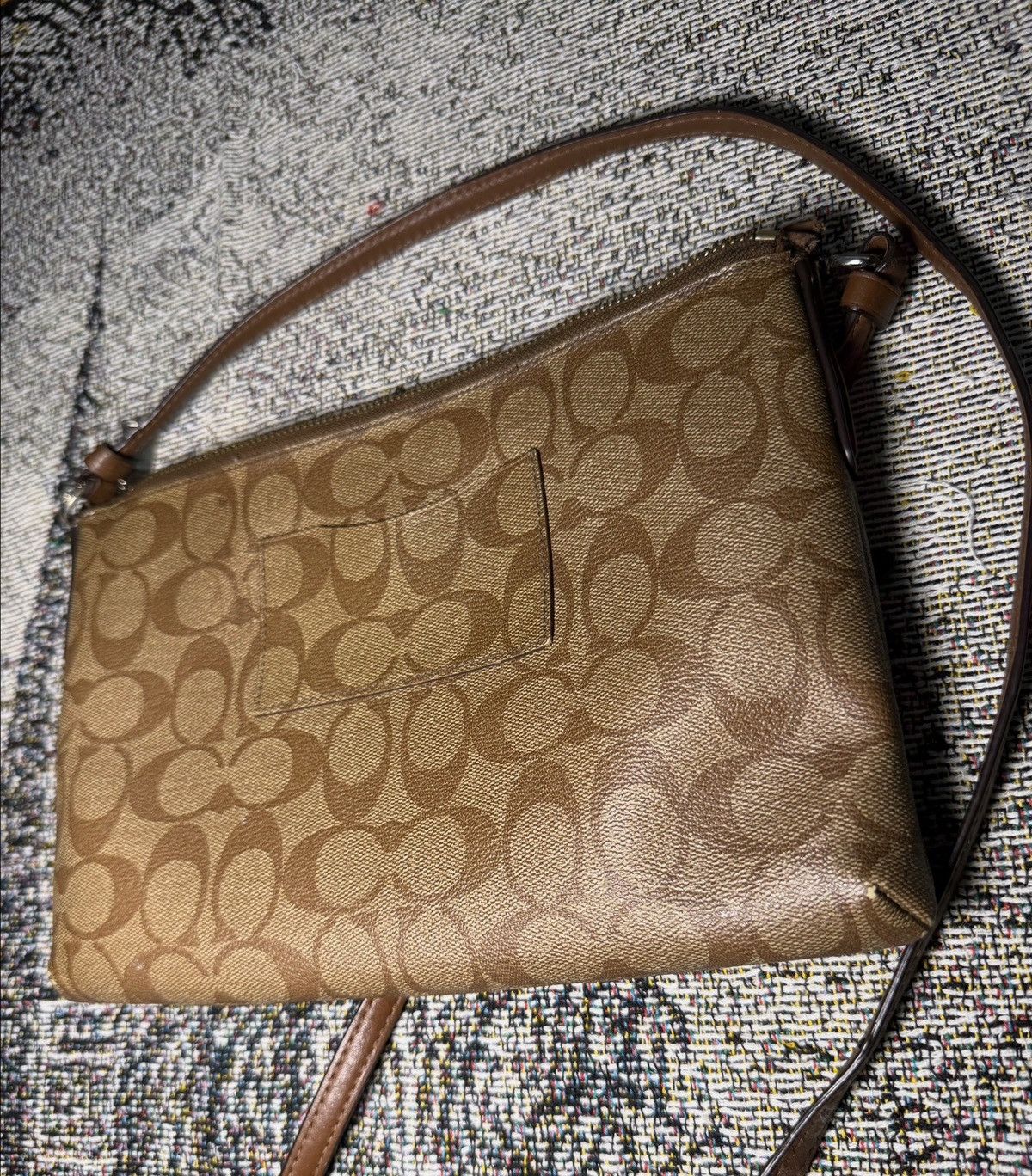 Coach Coach Tan signature pattern crossbody bag Size ONE SIZE - 8 Thumbnail