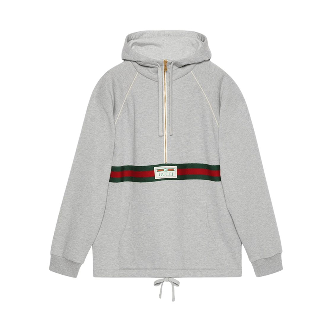 Gucci o1s1wg111025 Cotton Jersey Sweatshirt With Web in Grey Size US M / EU 48-50 / 2 - 1 Thumbnail