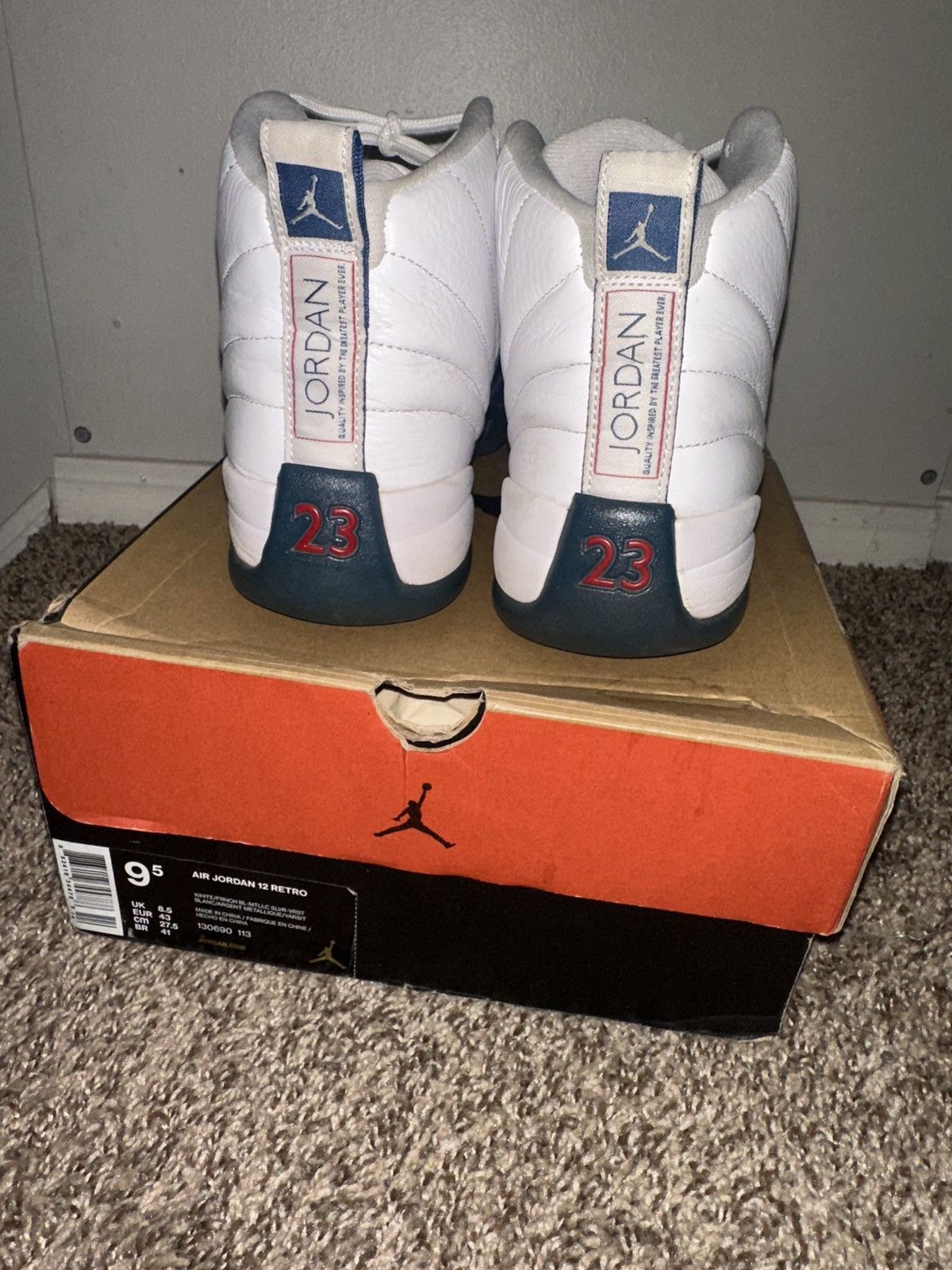 Jordan Brand 2016 French Blue retro 12s Size US 9.5 / EU 42-43 - 7 Thumbnail