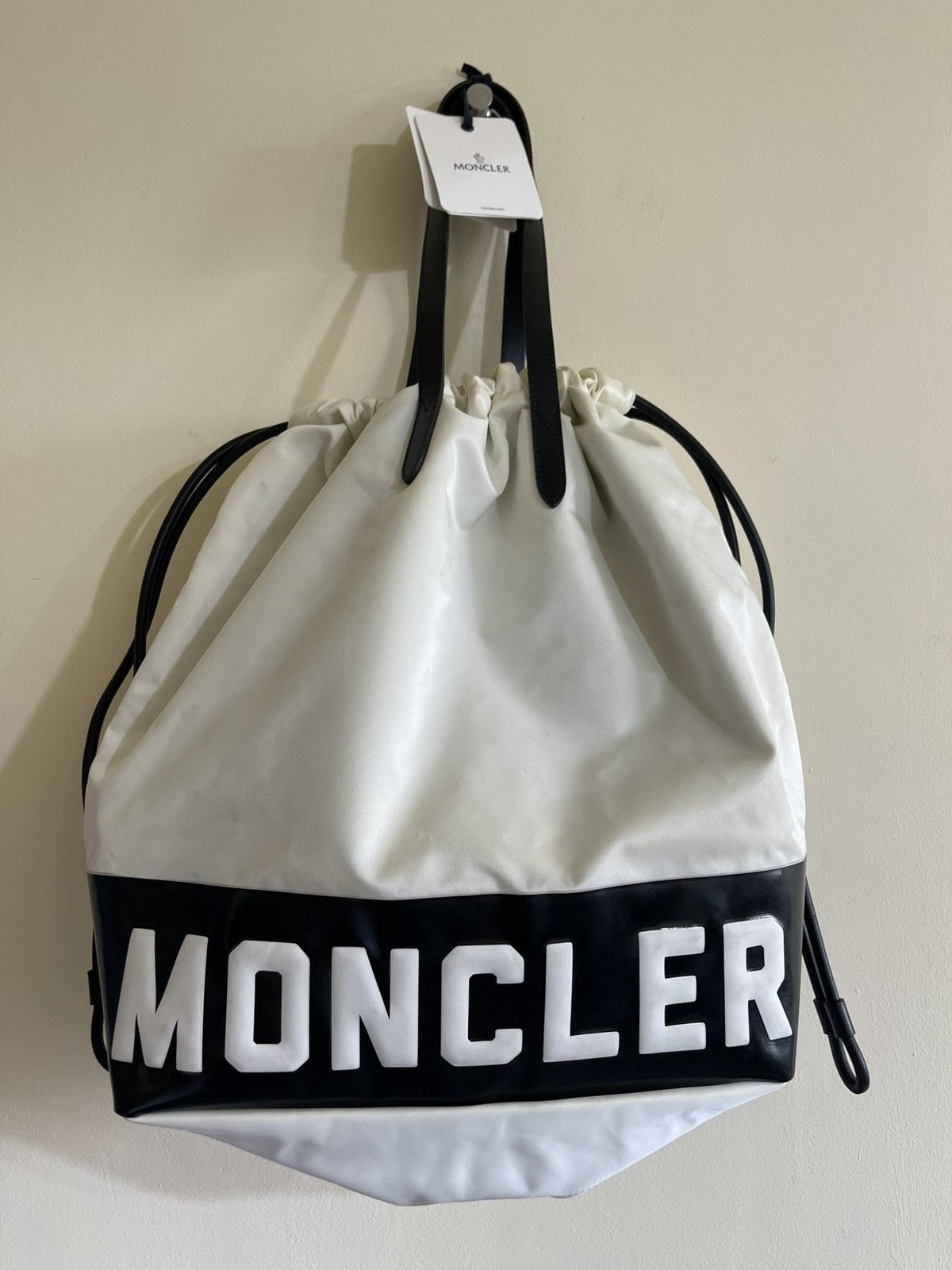 Moncler Moncler Flamenne Tote leather shopping bag embossed luxury Size ONE SIZE - 2 Thumbnail