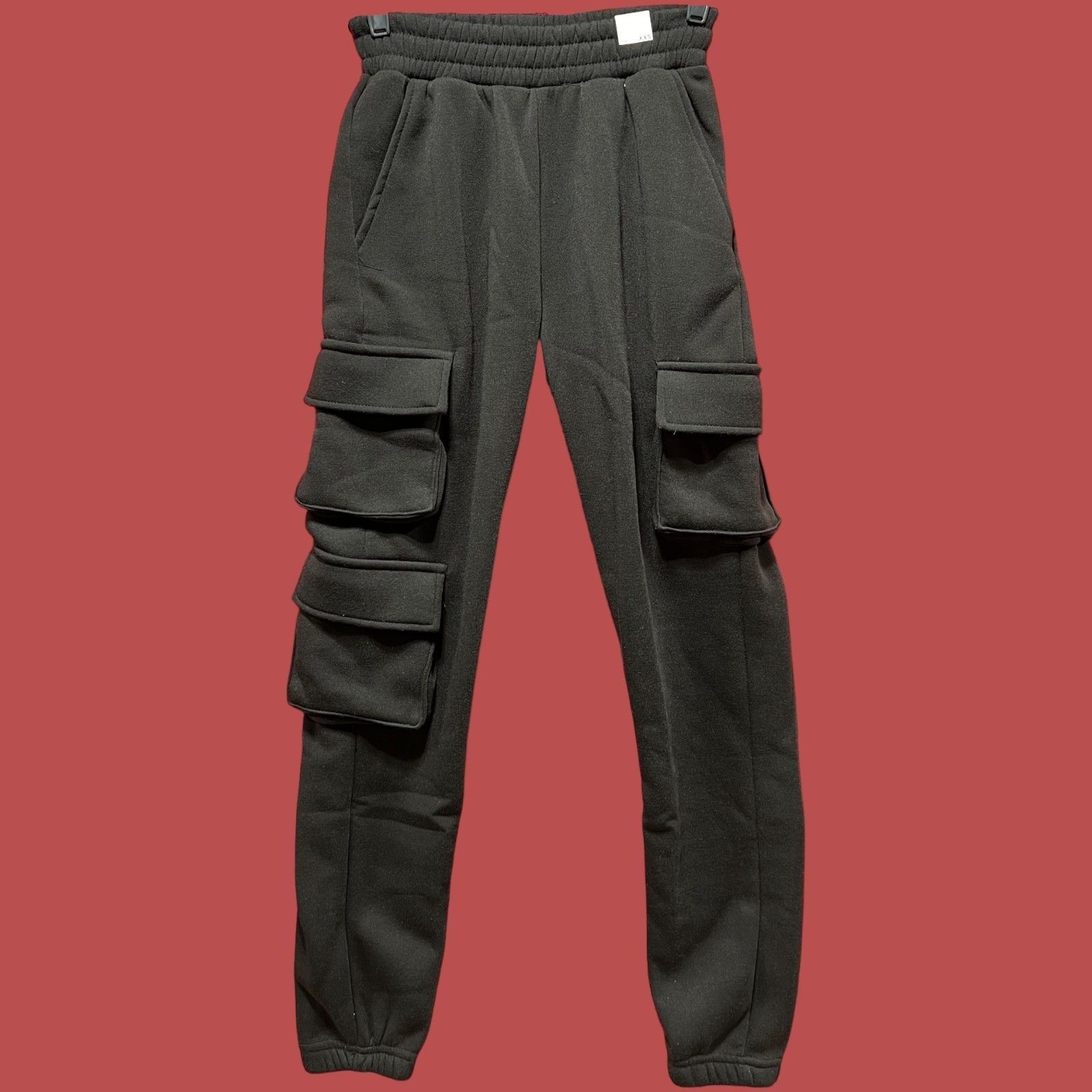 rue21 Rue 21 - Women's Cargo Sweatpants - Black - XXS Size 24" / US 00 / IT 34 - 1 Thumbnail