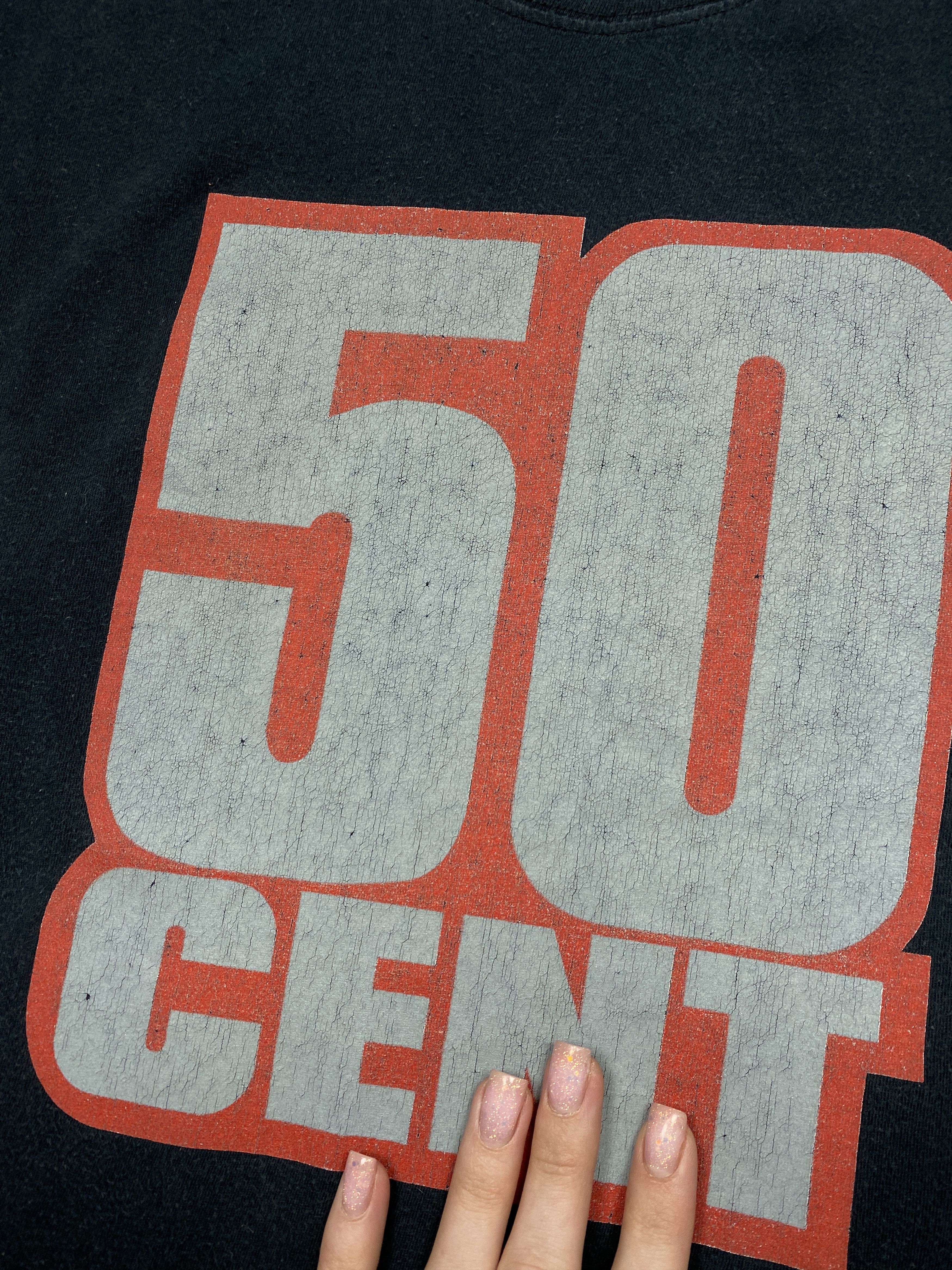 50 Cent × Rap Tees × Vintage 50 Cent Vintage 2010 Mens Rap T-Shirt Tee Y2K Size US M / EU 48-50 / 2 - 3 Thumbnail