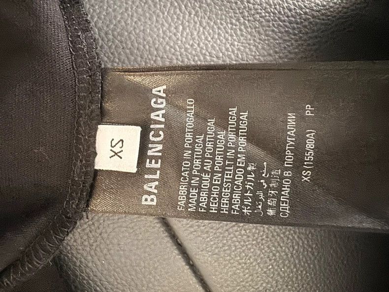 Balenciaga Balenciaga Black embroidered cola short sleeves Size US XS / EU 42 / 0 - 7 Thumbnail