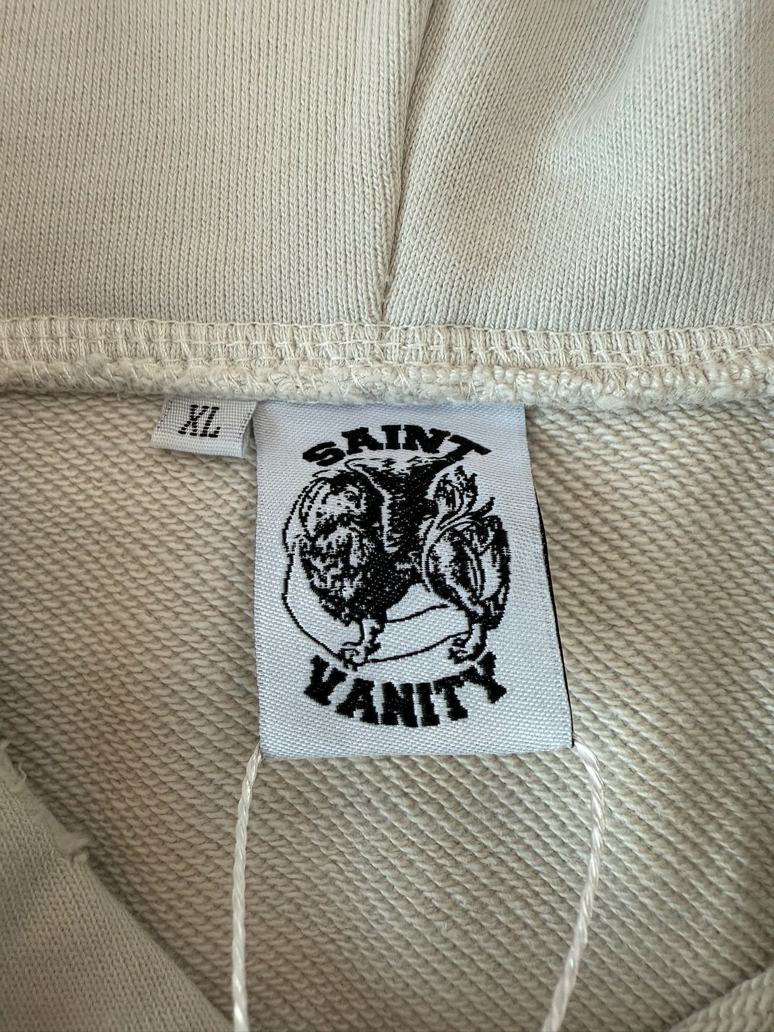 Saint Vanity Saint Vanity "Vain Life" Hoodie (Cream) - Size XL Size US XL / EU 56 / 4 - 3 Thumbnail