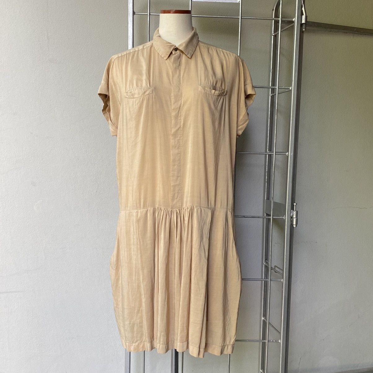 Zucca ZUCCA Yellow Button-Front Dress with Pockets Size M / US 6-8 / IT 42-44 - 1 Thumbnail
