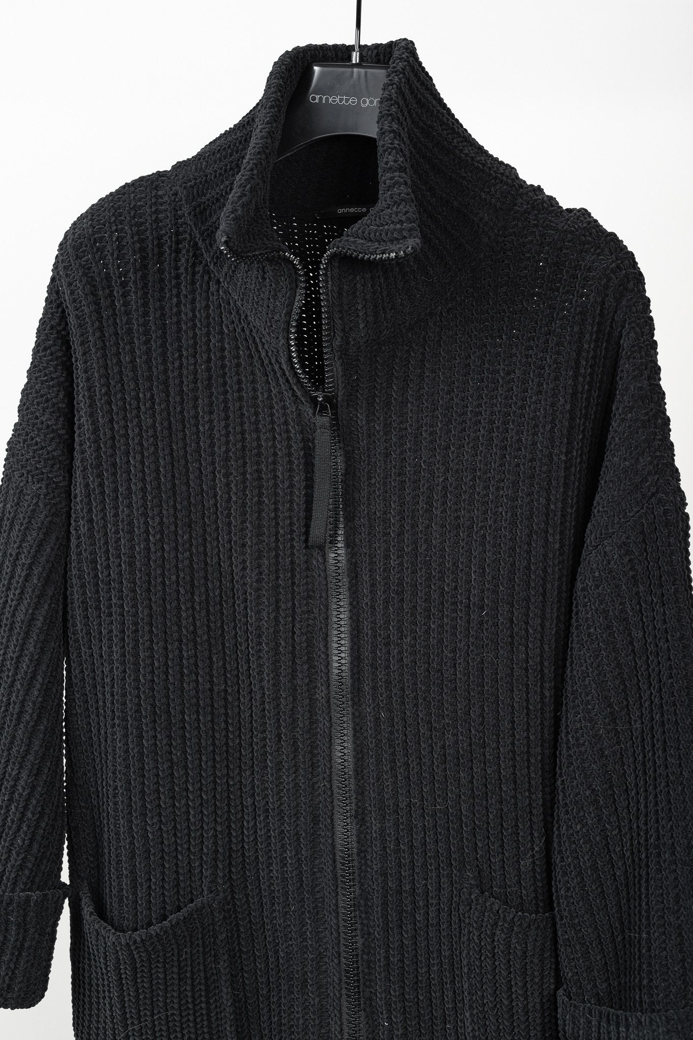 Annette Gortz Annette Gortz Fall 2022 Lilit Chenille Chunky Zip Cardigan Size M / US 6-8 / IT 42-44 - 3 Thumbnail