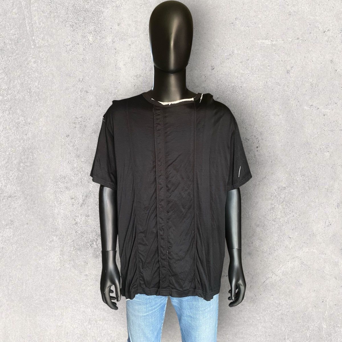 Yohji Yamamoto YYPH Black OVP Cut And Sew T Shirt Size US L / EU 52-54 / 3 - 3 Thumbnail