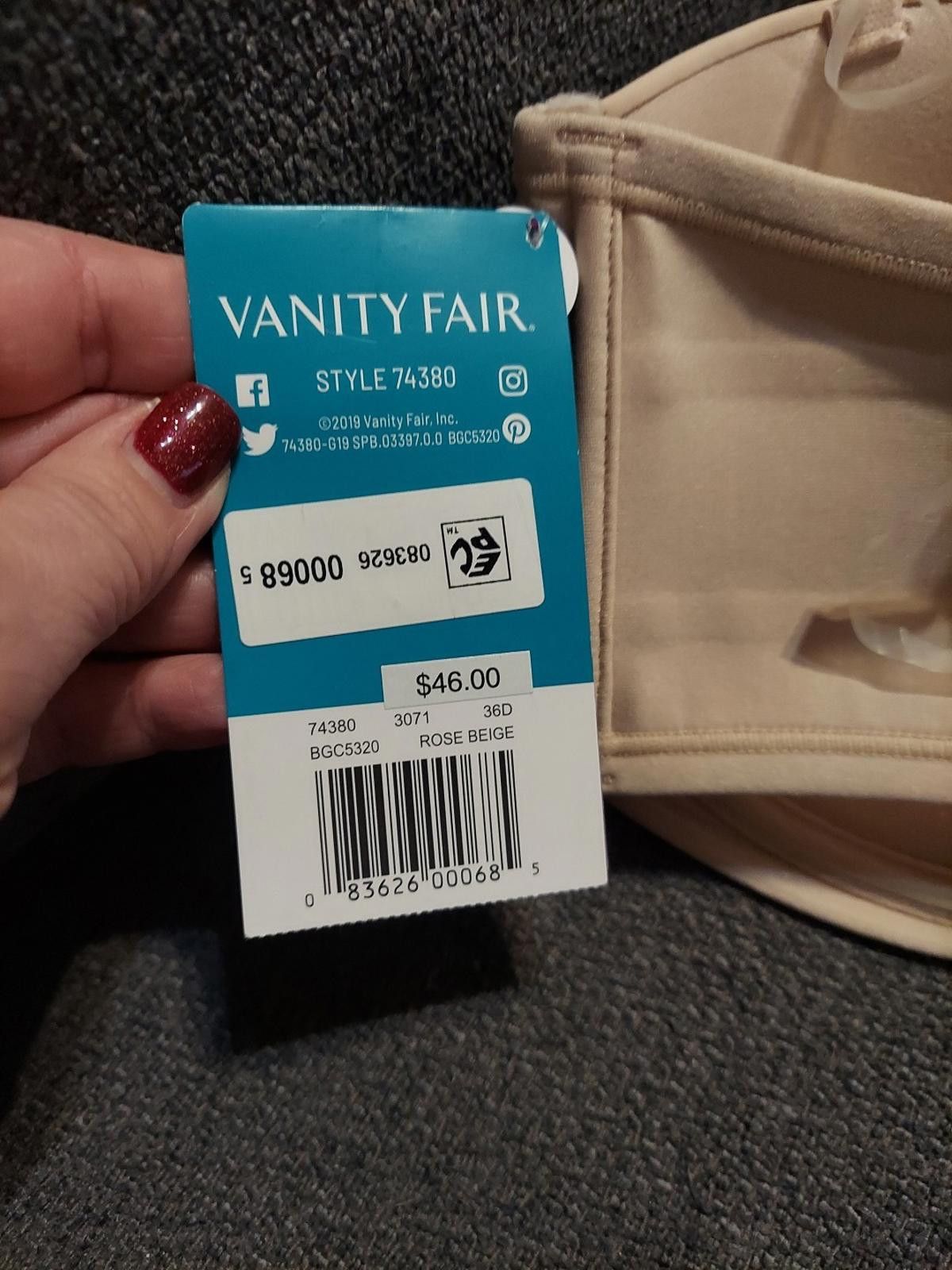 Other Vanity Fair Style 36D Beauty Back Strapless Bra Rose Beige Size ONE SIZE - 8 Thumbnail