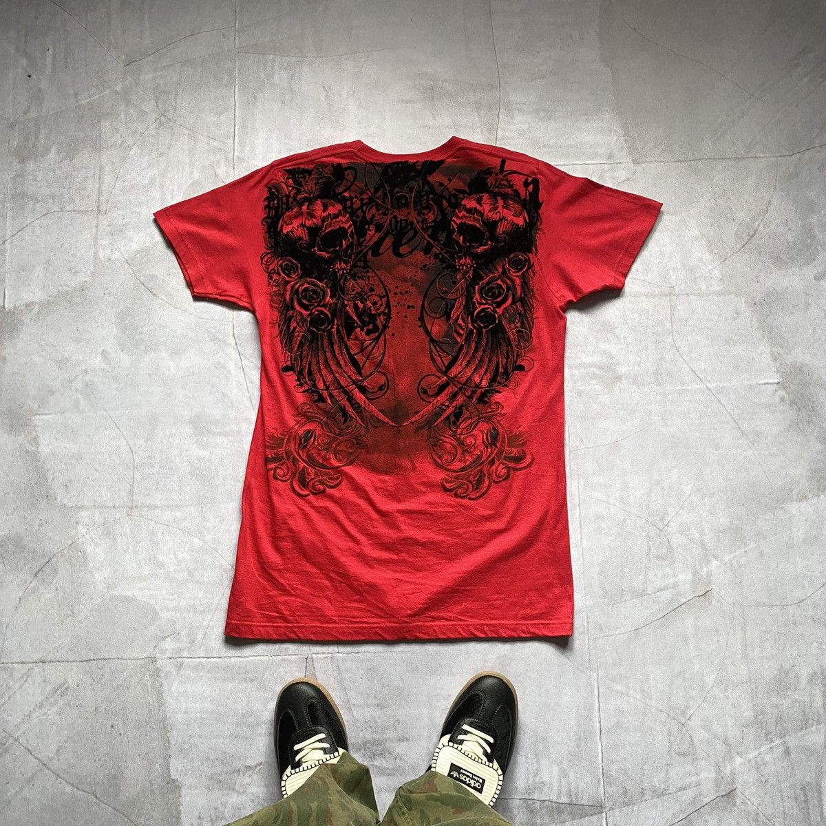 Hysteric Glamour × Japanese Brand Vintage Japan Tribal Affliction style Skulls Tee T Shirt 90s Size US M / EU 48-50 / 2 - 2 Thumbnail