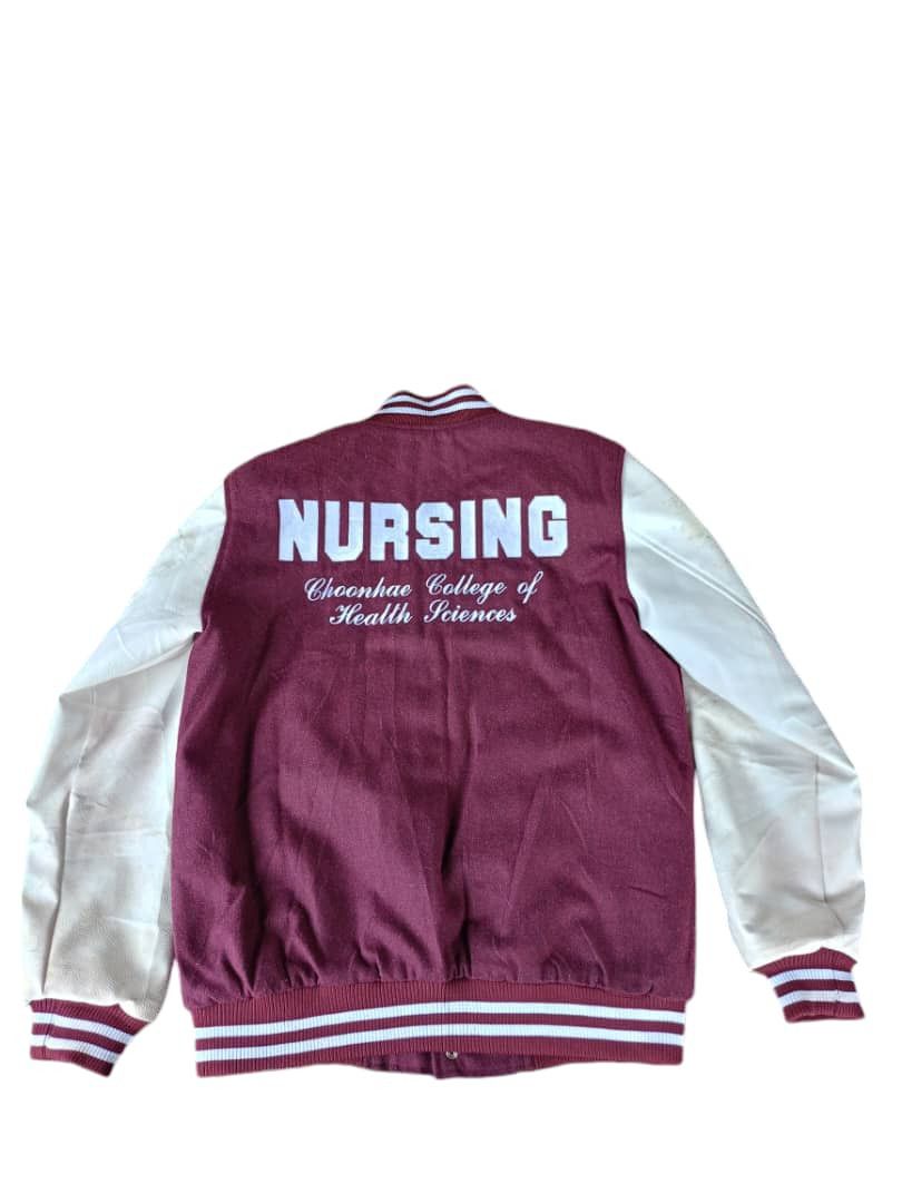 Japanese Brand Varsity jacket leather nursing Size US XL / EU 56 / 4 - 2 Thumbnail