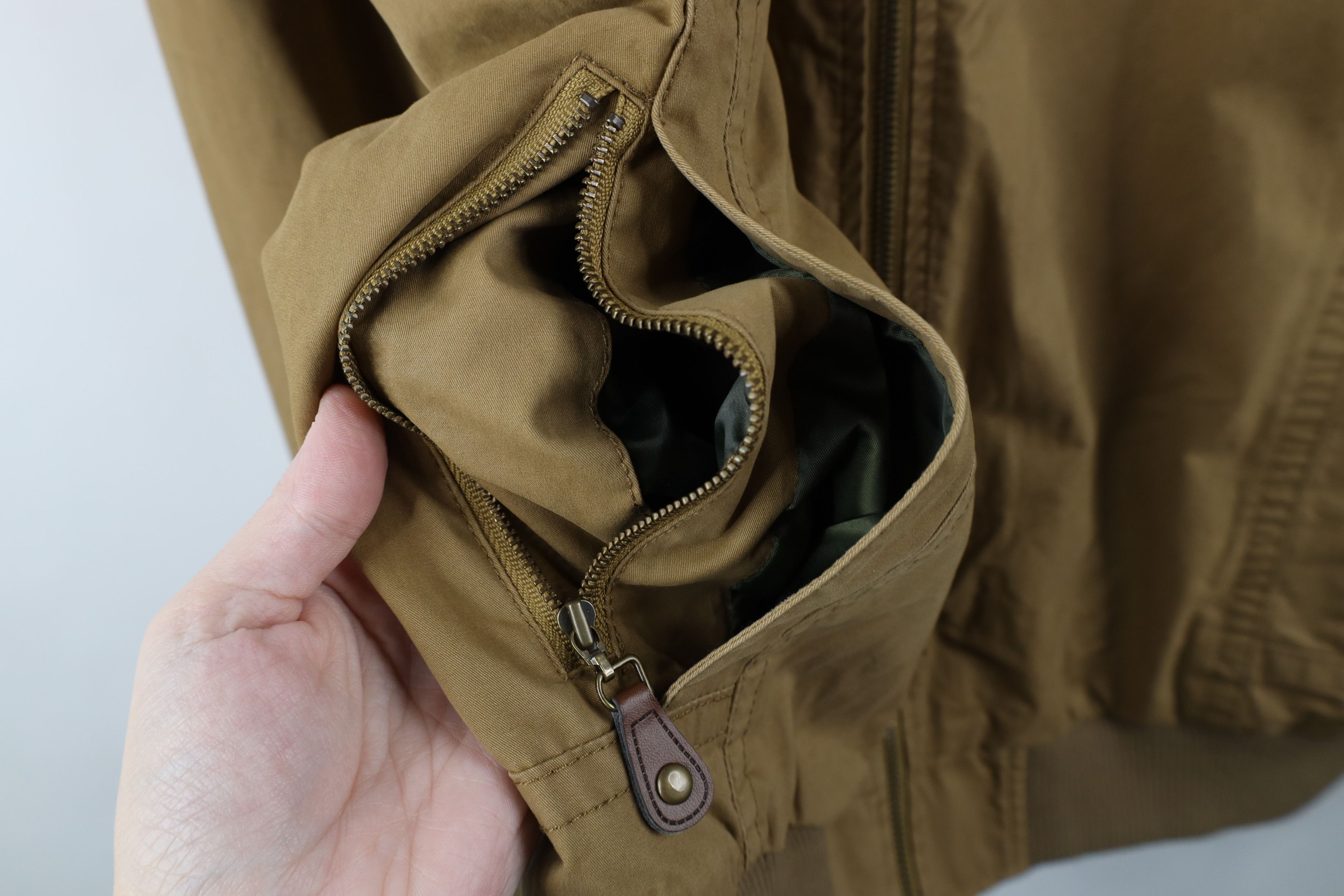 Vintage Orton Brothers Distressed Lined Full Zip Bomber Jacket Brown Size US M / EU 48-50 / 2 - 6 Thumbnail