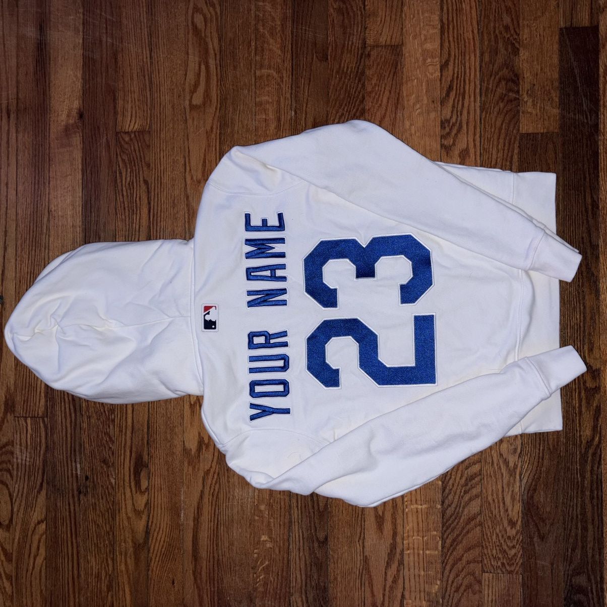 MLB × Off-White OFF-WHITE x MLB Los Angeles Dodgers Hoodie Size US XXS / EU 40 - 1 Thumbnail