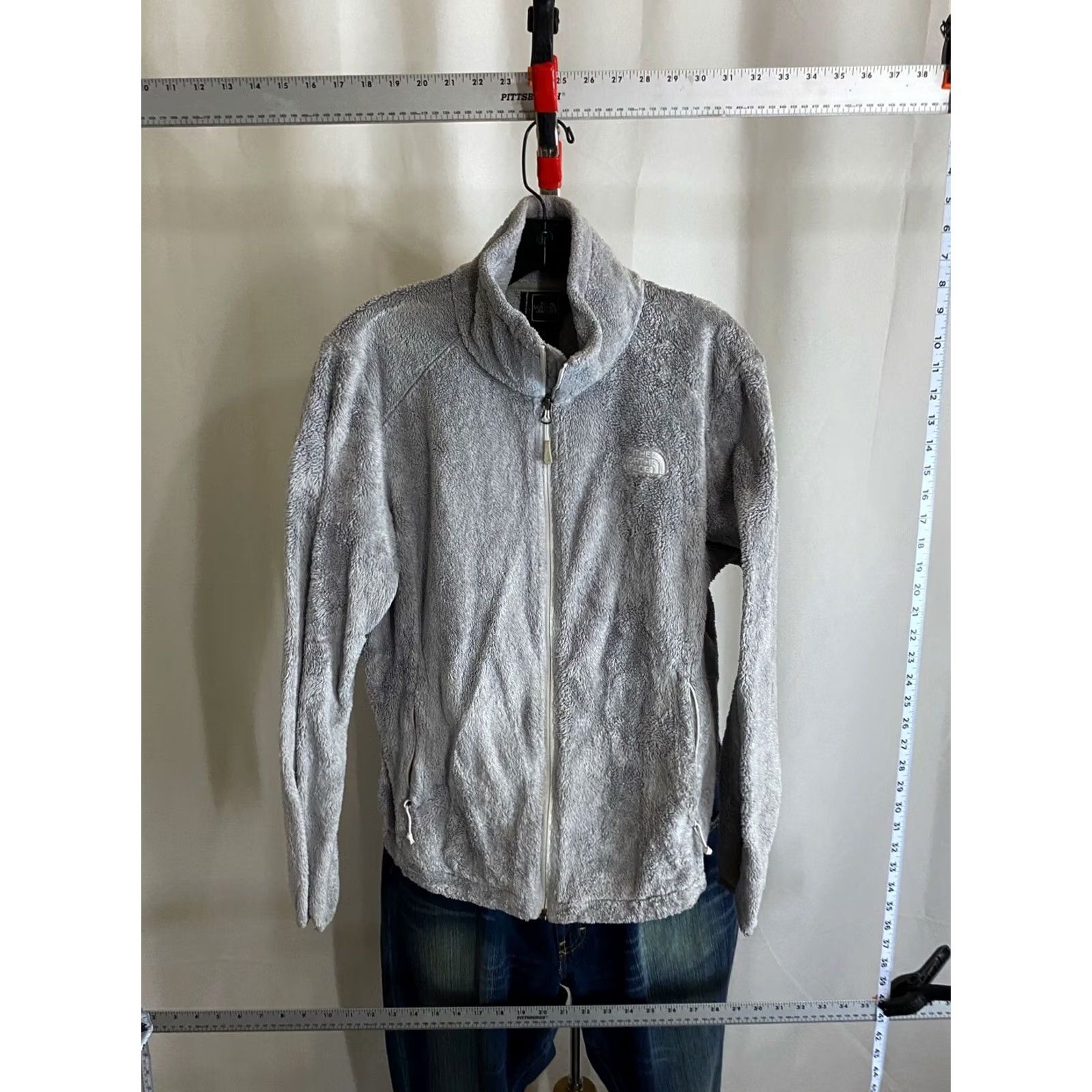 The North Face WOMENS The North Face Gray Fleece Zippered Medium M Shirt Mens Size M / US 6-8 / IT 42-44 - 3 Thumbnail