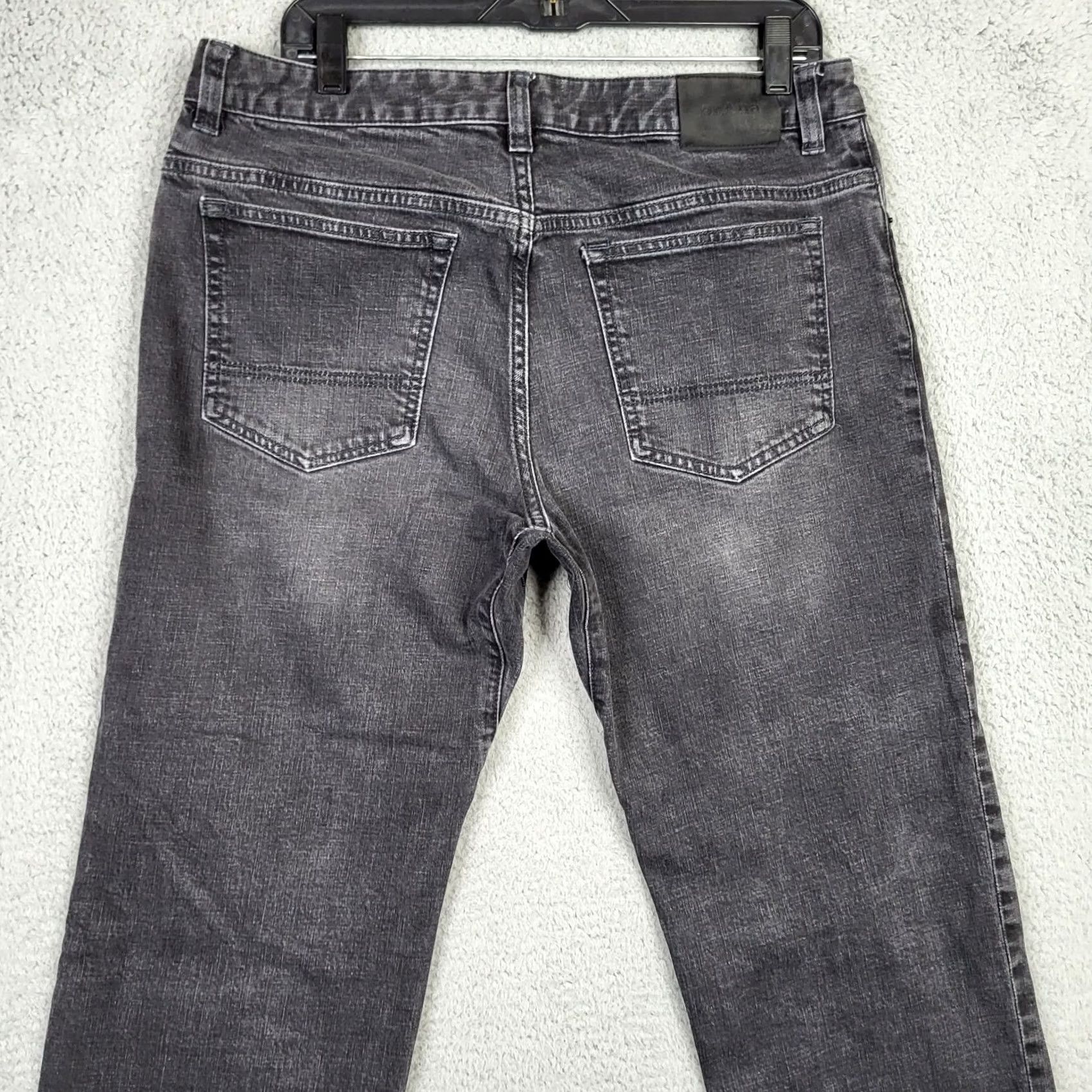 Prana Prana Jeans Men Dark Gray Straight 34x33 Denim 5-Pocket Casual Regular Fit Size 34 33 Segmented Size US 34 / EU 50 - 5 Thumbnail