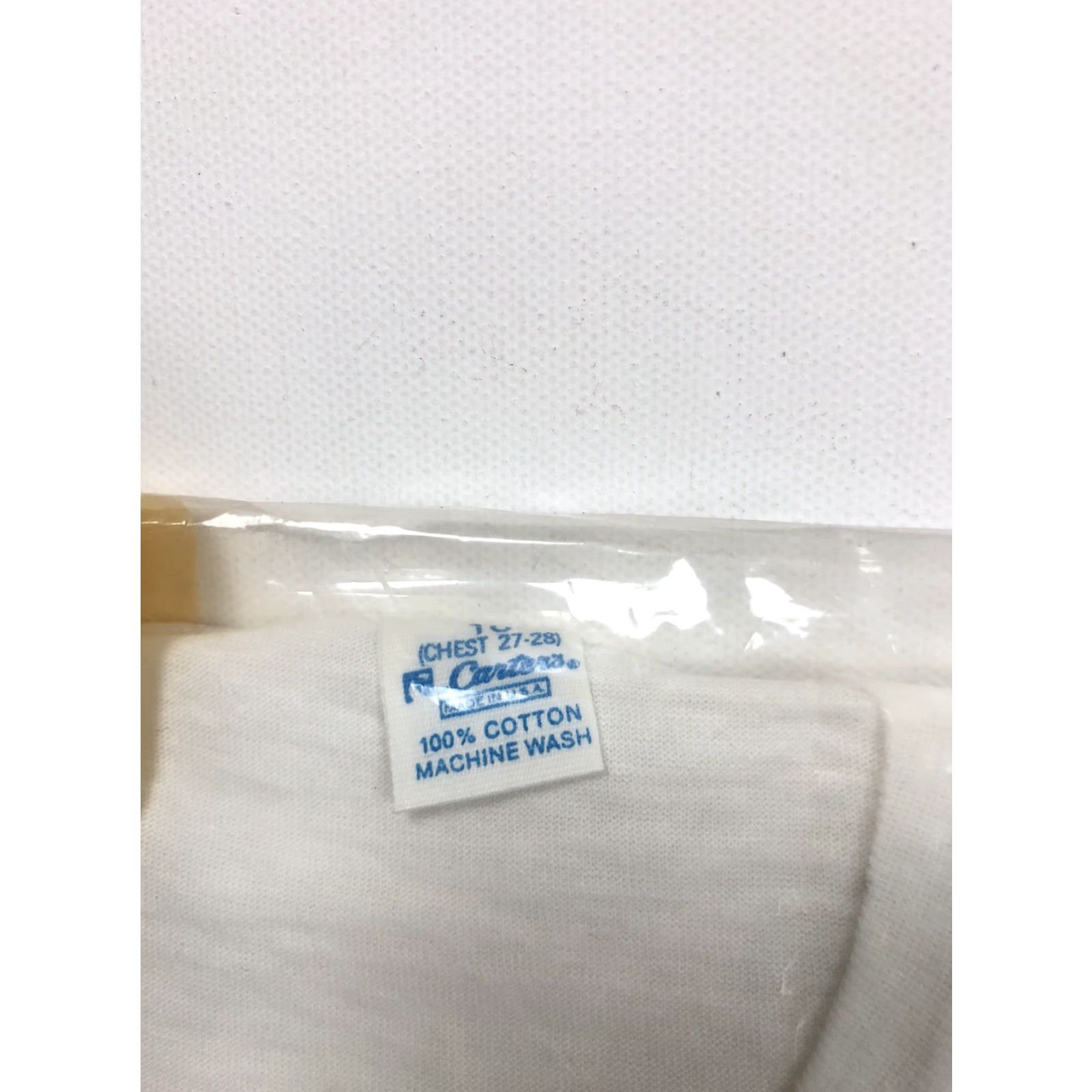 Vintage VINTAGE 1970s Carters Boys 10 V-Neck T-Shirt Blank White Rockabilly USA Cotton Mens Size US M / EU 48-50 / 2 - 3 Thumbnail