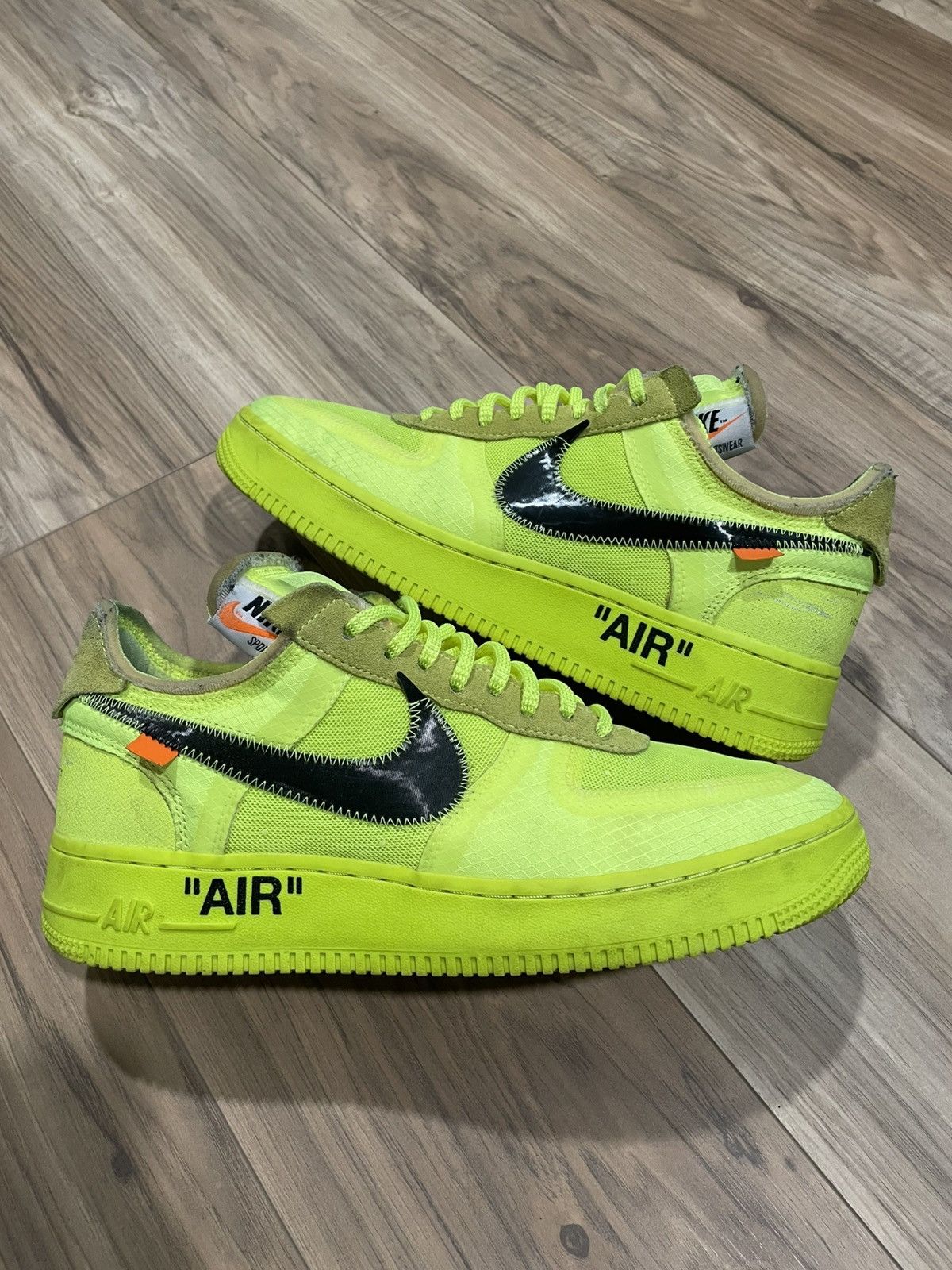 Nike × Off-White Off White x Nike Air Force One ‘Volt’ Size US 9 / EU 42 - 1 Thumbnail