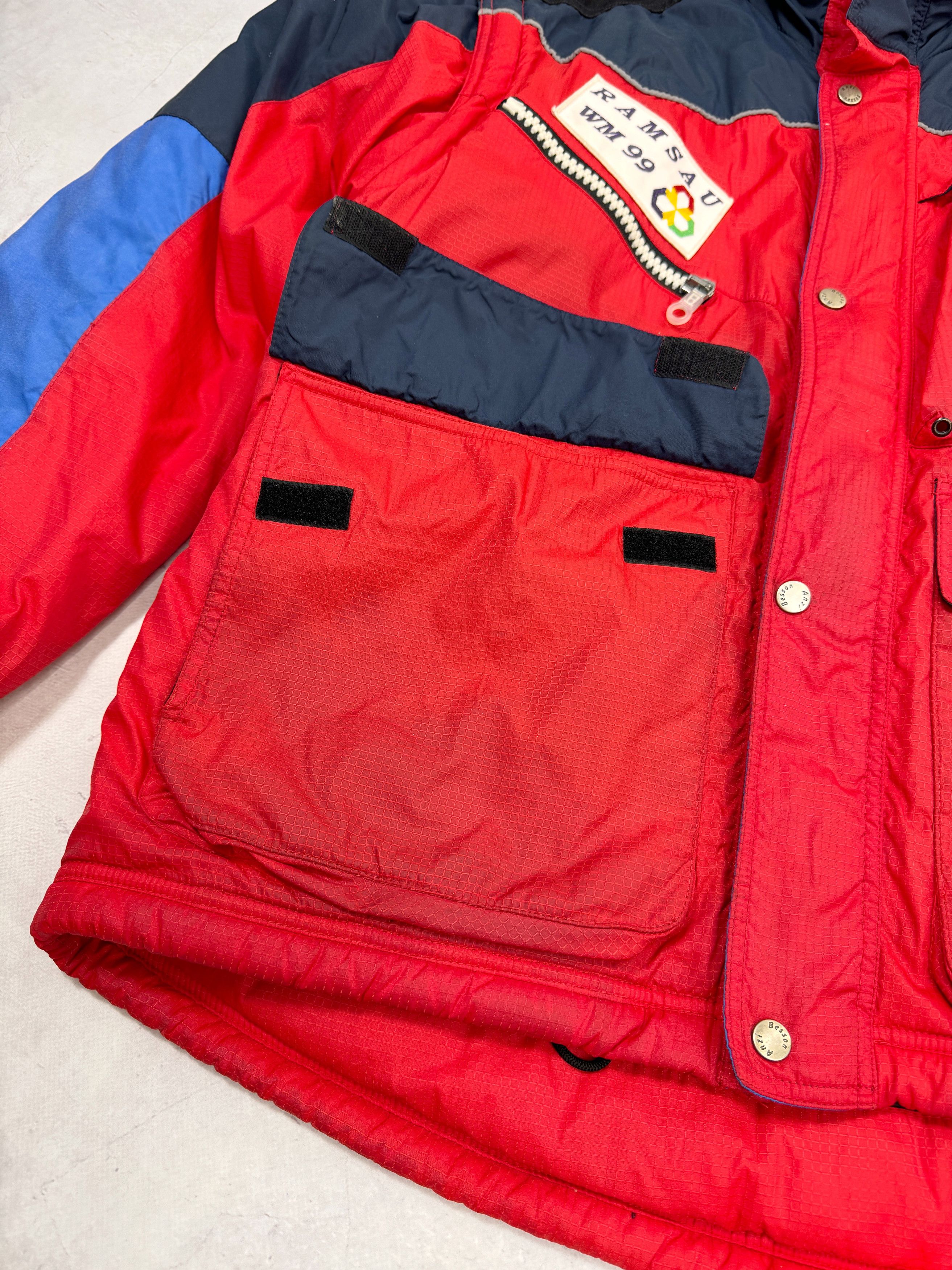 Vintage Anzi Besson Jacket FIS Nordic World Ski Champ 99 Ramsau Size US XL / EU 56 / 4 - 15 Thumbnail