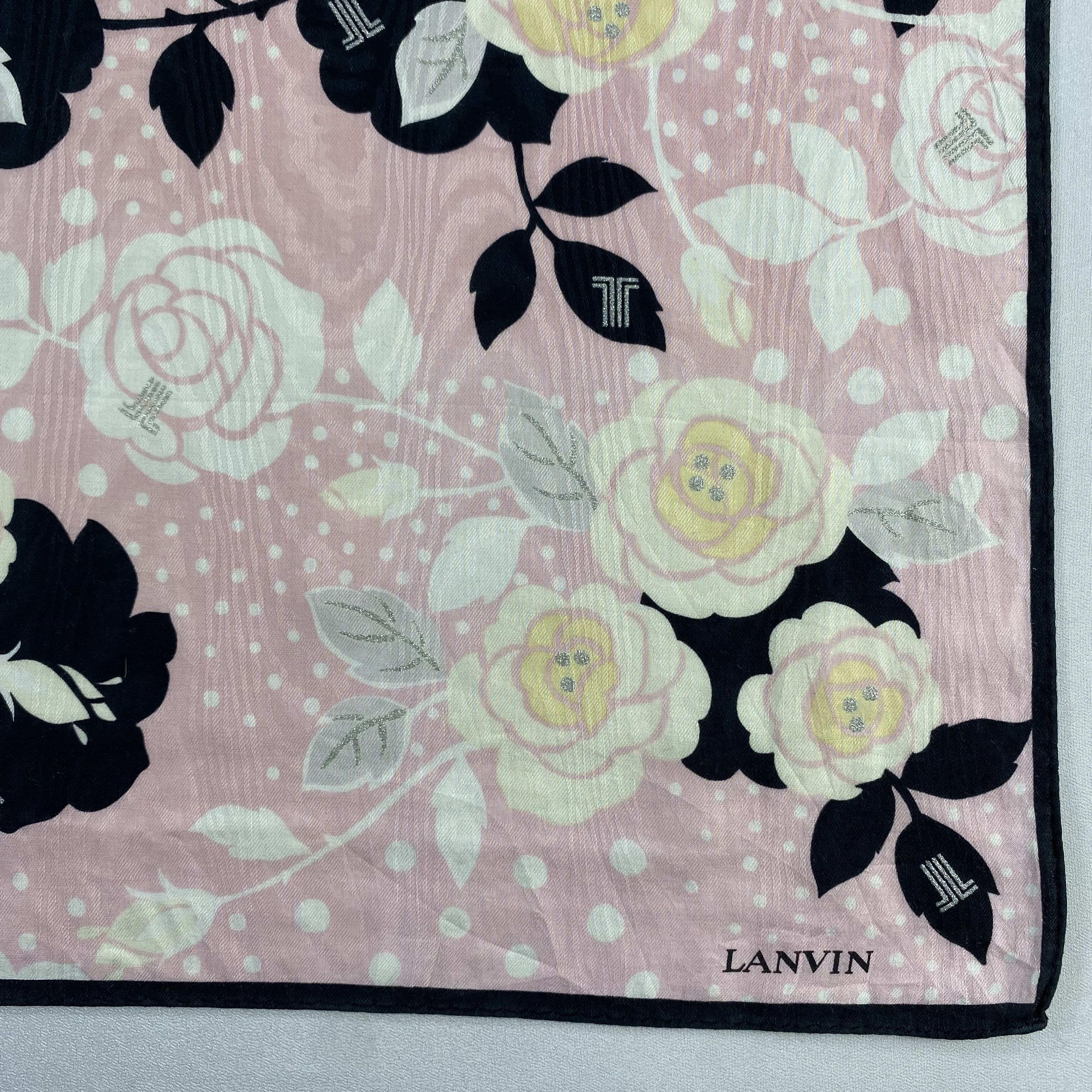 Lanvin × Vintage Lanvin Bandana/ Handkerchief / Neckerchief-P1750 Size ONE SIZE - 3 Thumbnail