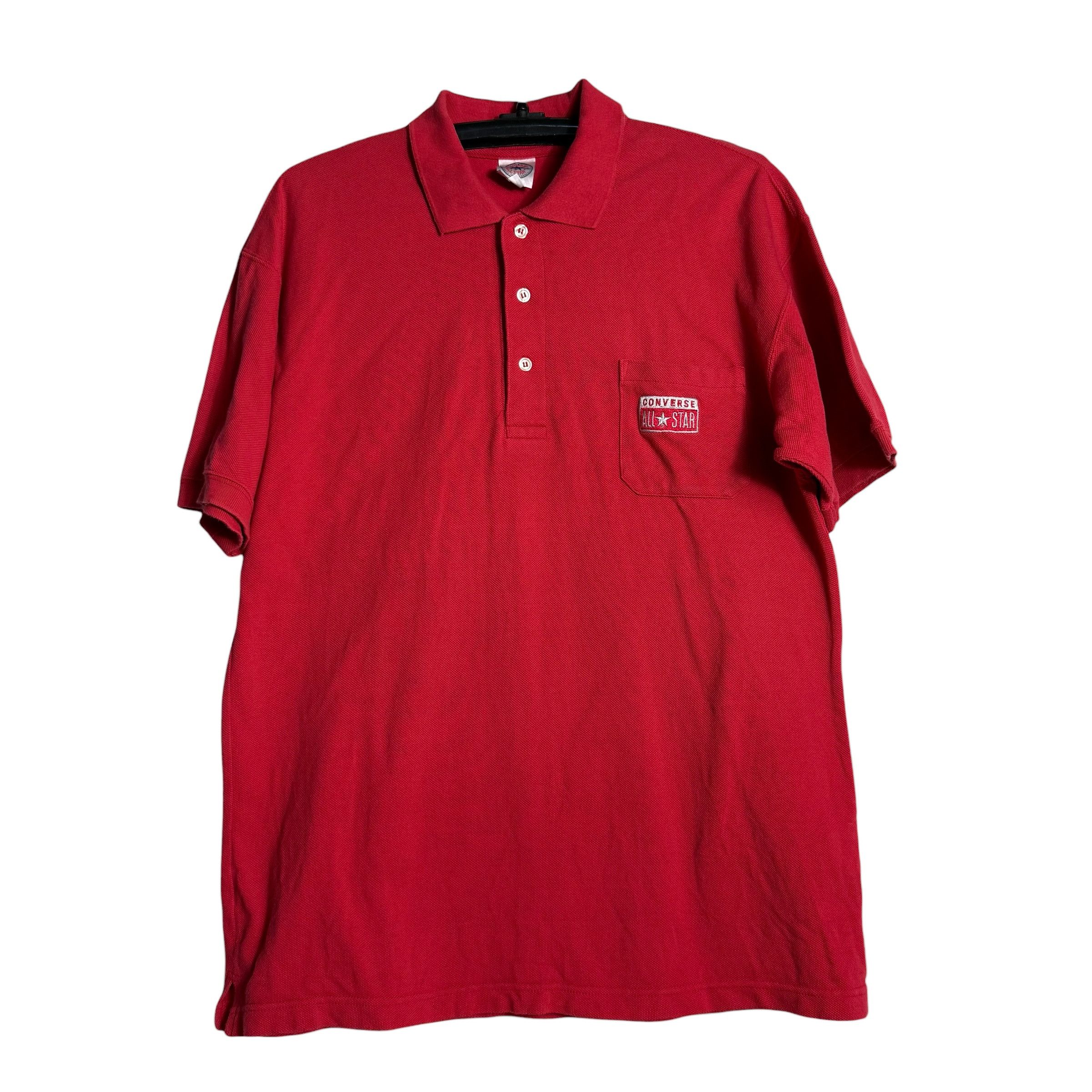 Converse 🔥RARE🔥Vintage Converse All Star Single Pocket Polo Shirt Size US L / EU 52-54 / 3 - 1 Thumbnail