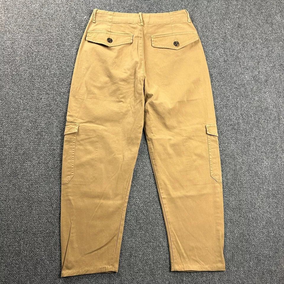 Pull & Bear Pull & Bear Pants Womens 4 Beige Cargo Tapered Chino Capri Size 27" / US 4 / IT 40 - 6 Thumbnail