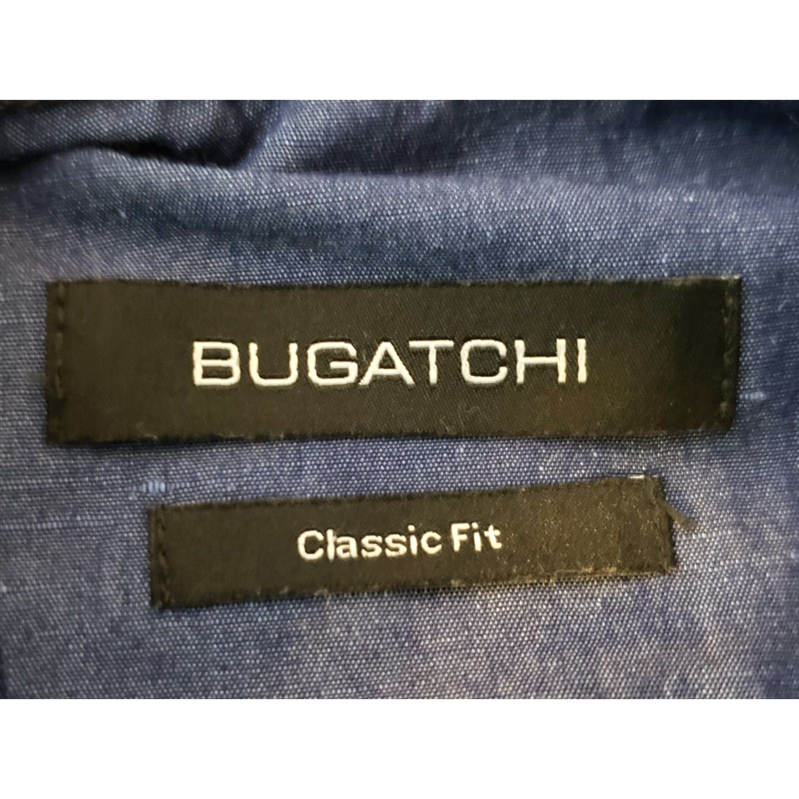 BUGATCHI Bugatchi Mens Button-Up Shirt L/S Blue Classic Fit Collared w/ Pocket, Medium Size US M / EU 48-50 / 2 - 4 Thumbnail
