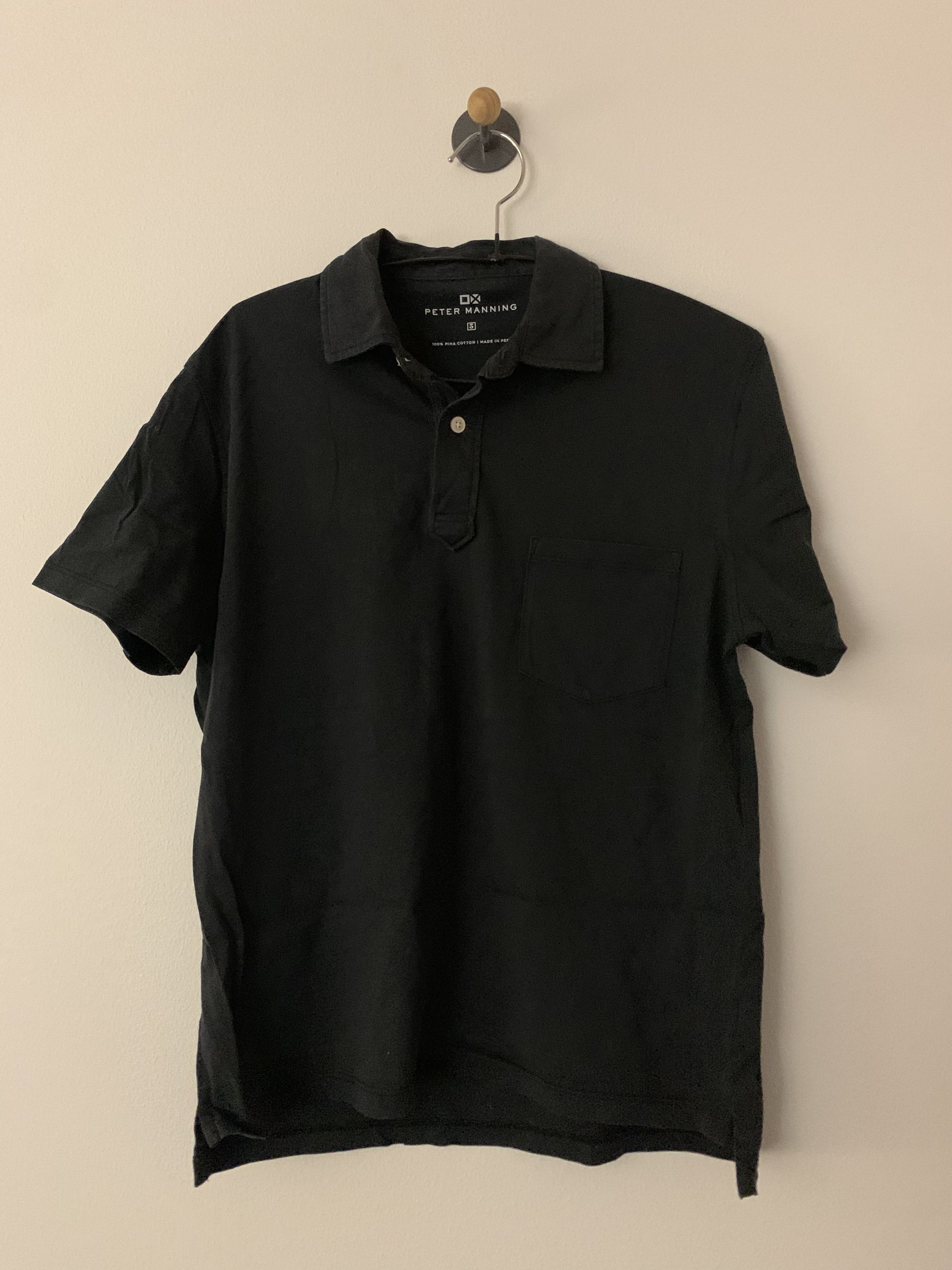 Peter Manning Peter Manning Black Polo Shirt Size US S / EU 44-46 / 1 - 1 Thumbnail
