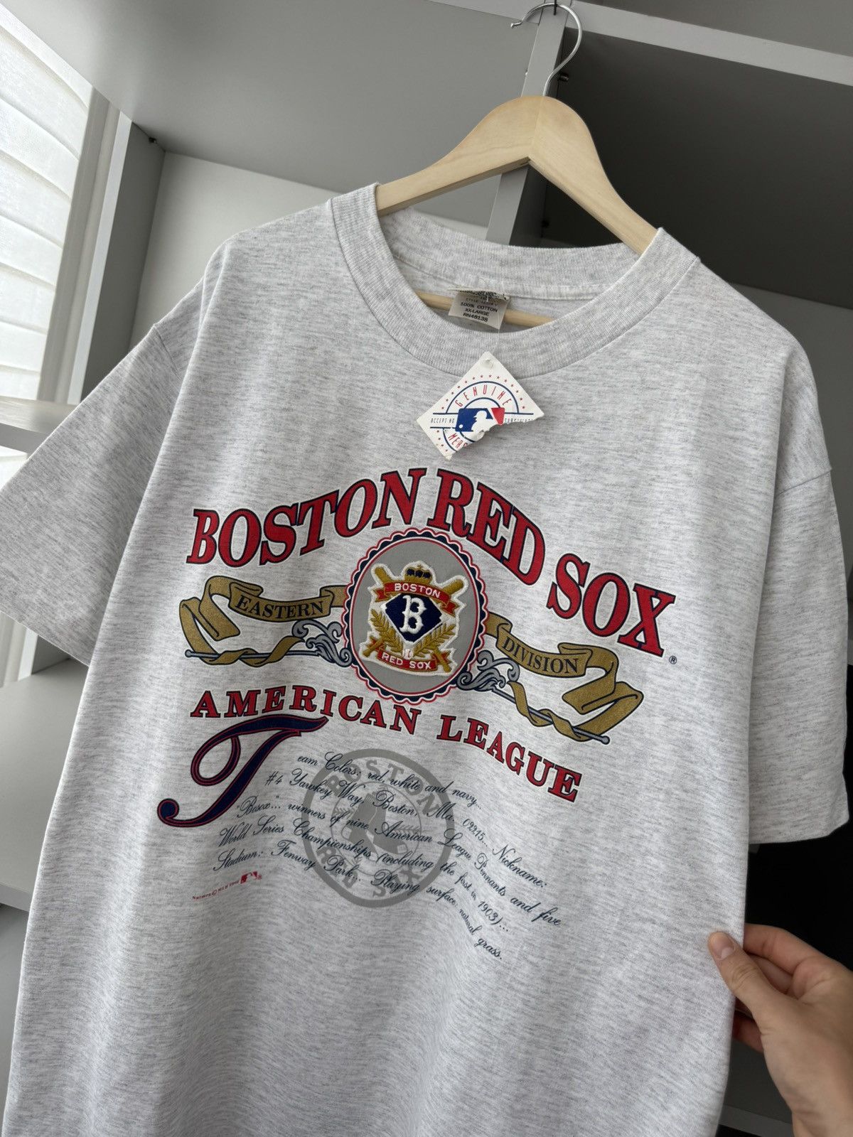 Nutmeg Nutmeg Mills American League Boston Red Sox MLB Vintage Tee Size US XL / EU 56 / 4 - 13 Thumbnail