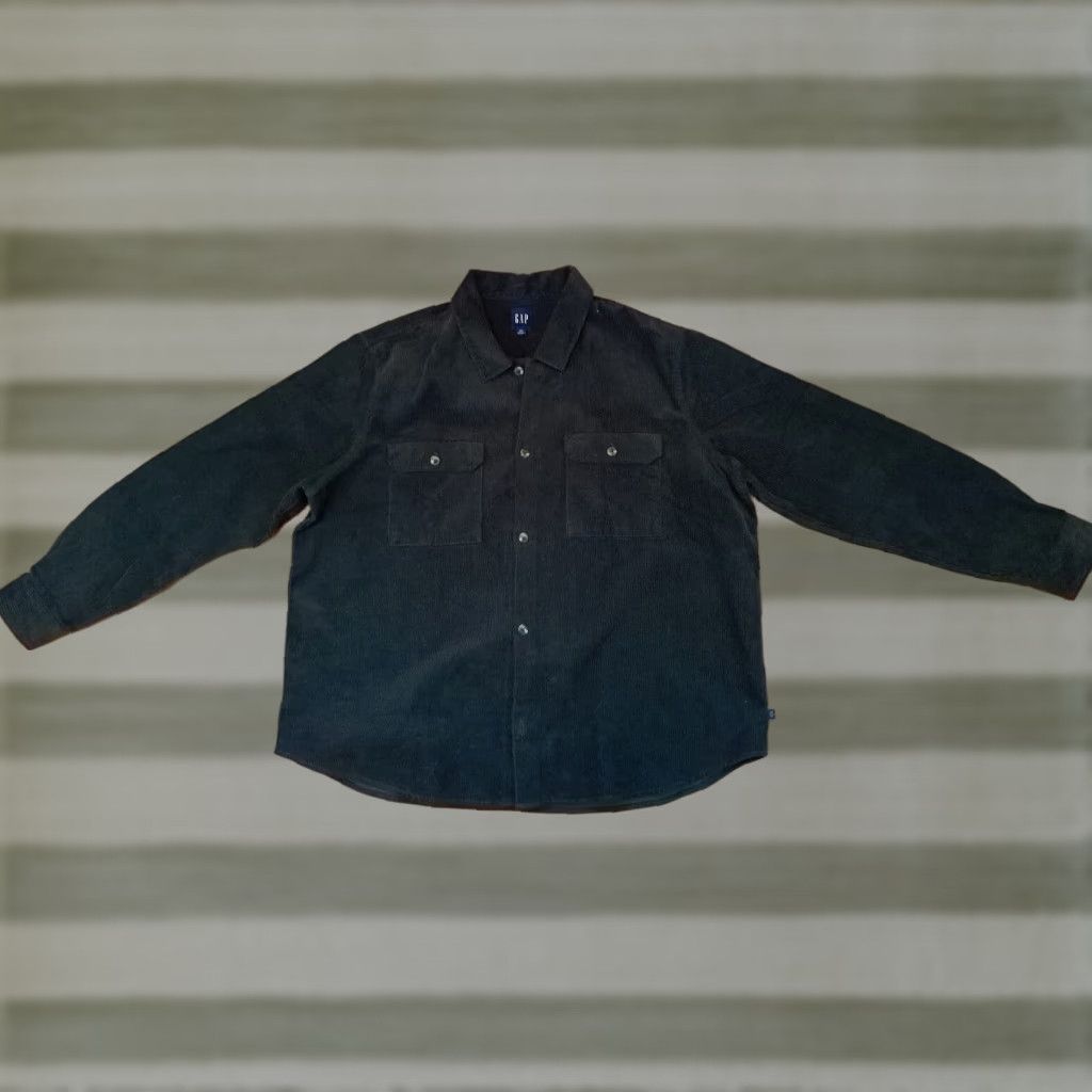 Gap VINTAGE Gap Brown Outdoor Full Button Heavy Cotton 3XL Shirt Corduroy Size US XXL / EU 58 / 5 - 1 Thumbnail