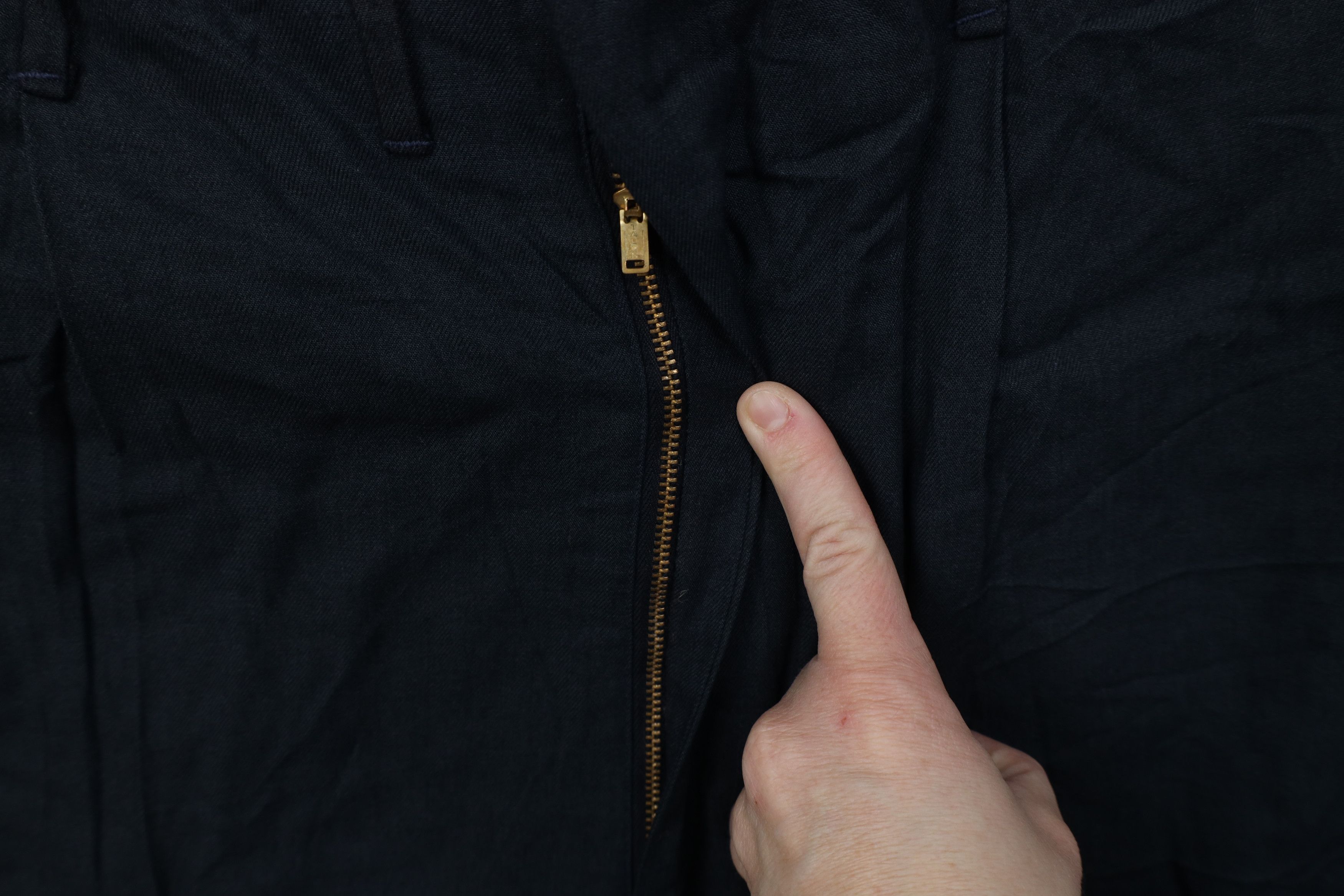 Vintage Vintage 50s Hollywood Regency Gabardine Wide Leg Chino Pants Size US 38 / EU 54 - 5 Thumbnail