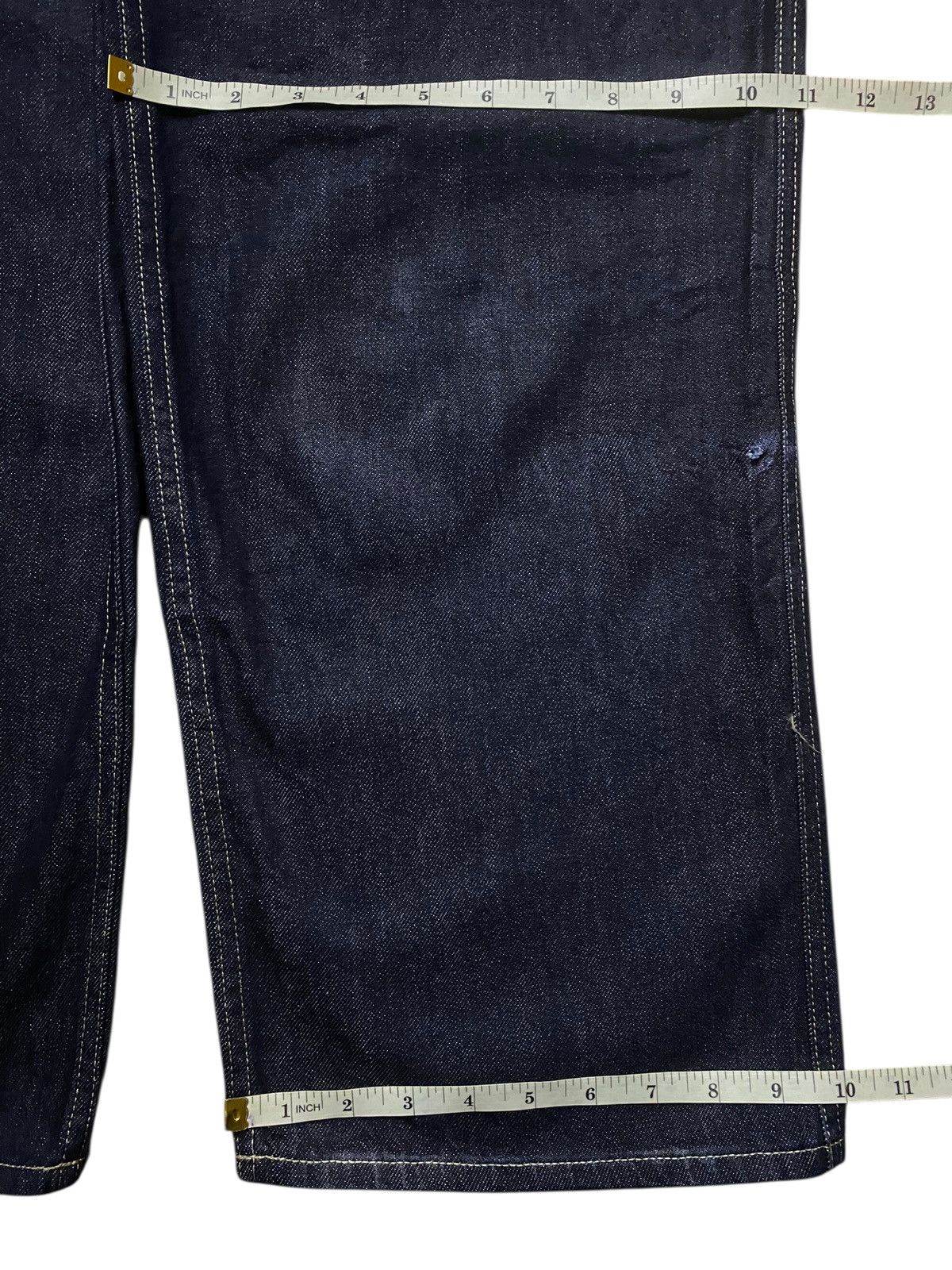 Uniqlo Vintage Japanese Brand Uniqlo Navy Blue Super Baggy Jeans Size US 34 / EU 50 - 15 Thumbnail